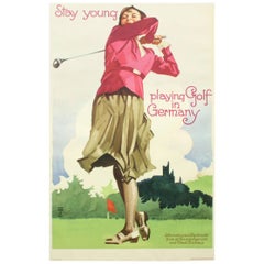 Golf Poster, Golf in Germany, Ludwig Hohlwein