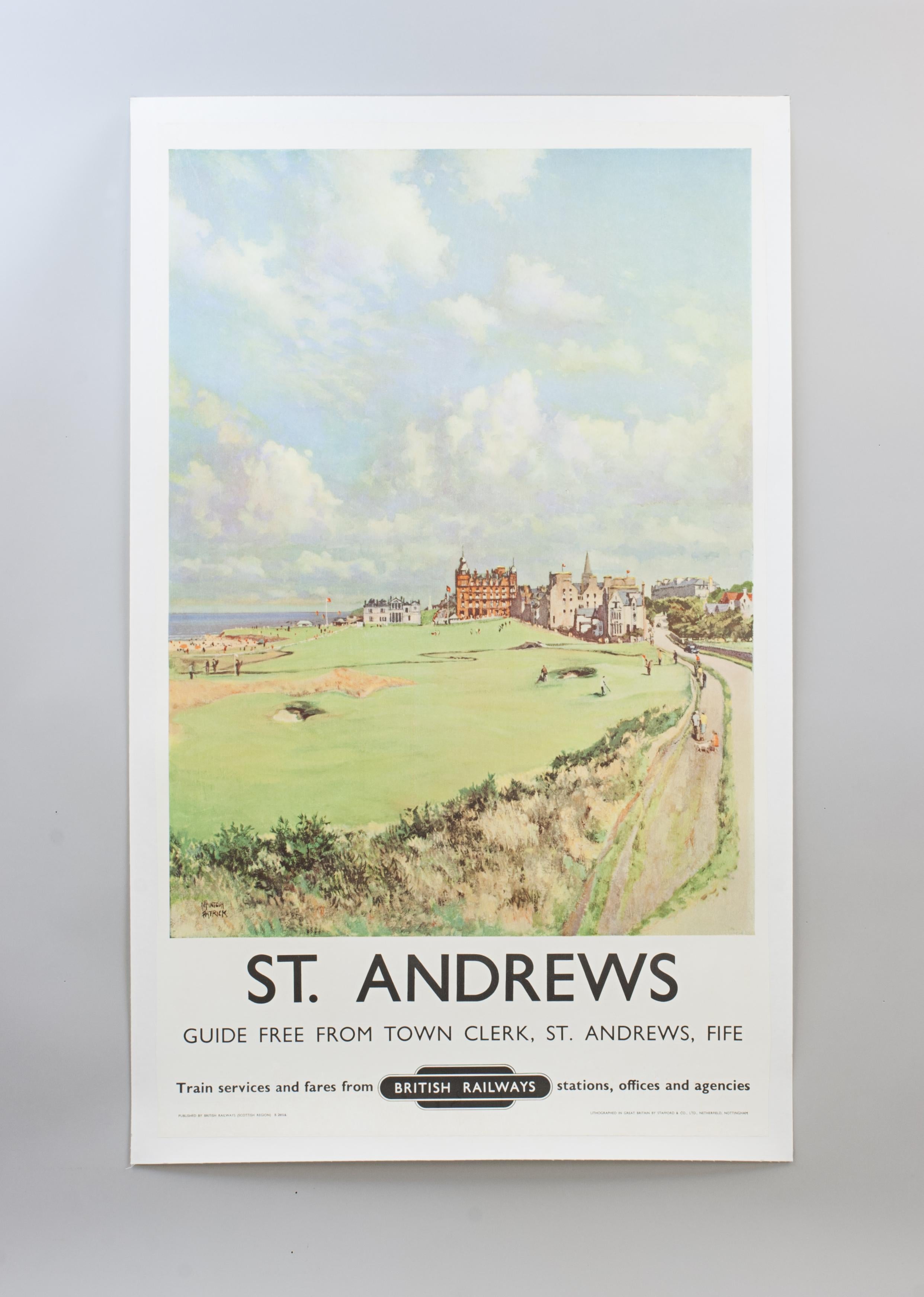 Golf Poster Of St Andrews By McIntosh Patrick For Sale 5