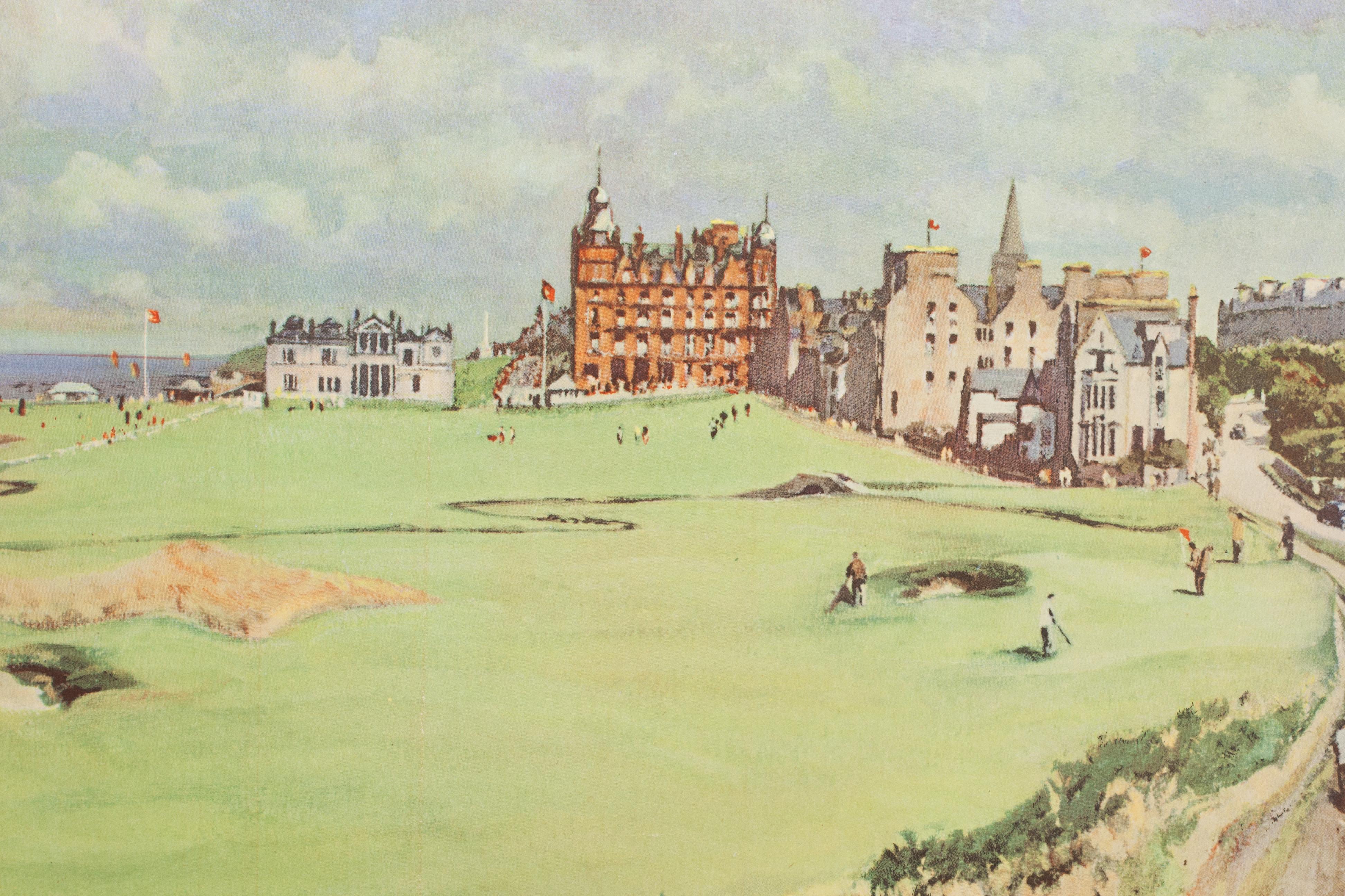 Golf Poster Of St Andrews By McIntosh Patrick For Sale 1