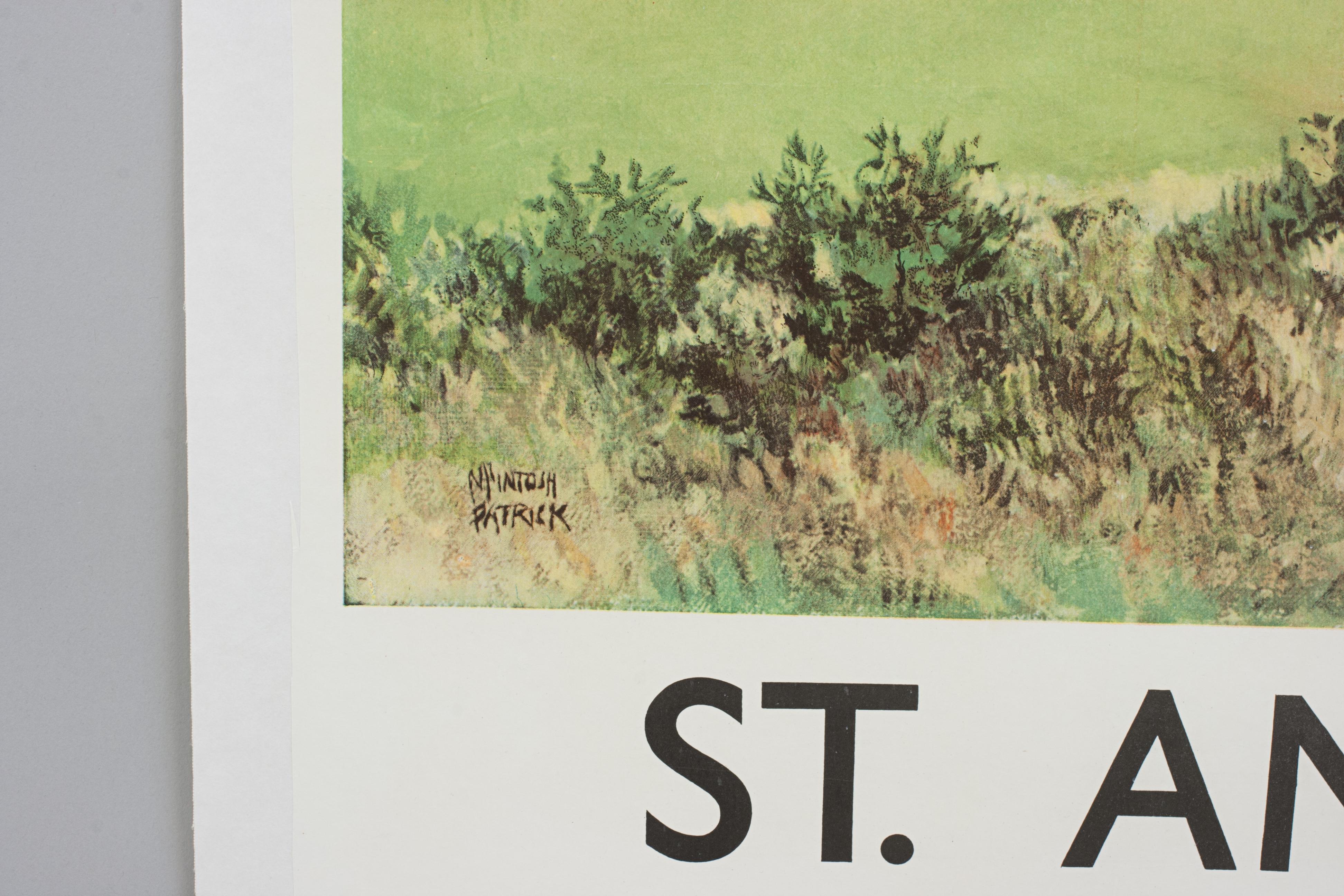 Golf Poster Of St Andrews By McIntosh Patrick For Sale 3