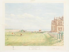 Golf Print, 1st Green St Andrews by Arthur Weaver