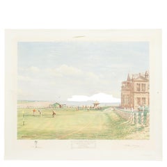 Used Golf Print, 1st Green St Andrews by Arthur Weaver