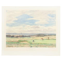Golf Print, Muirfield, 1st Green By Arthur Weaver