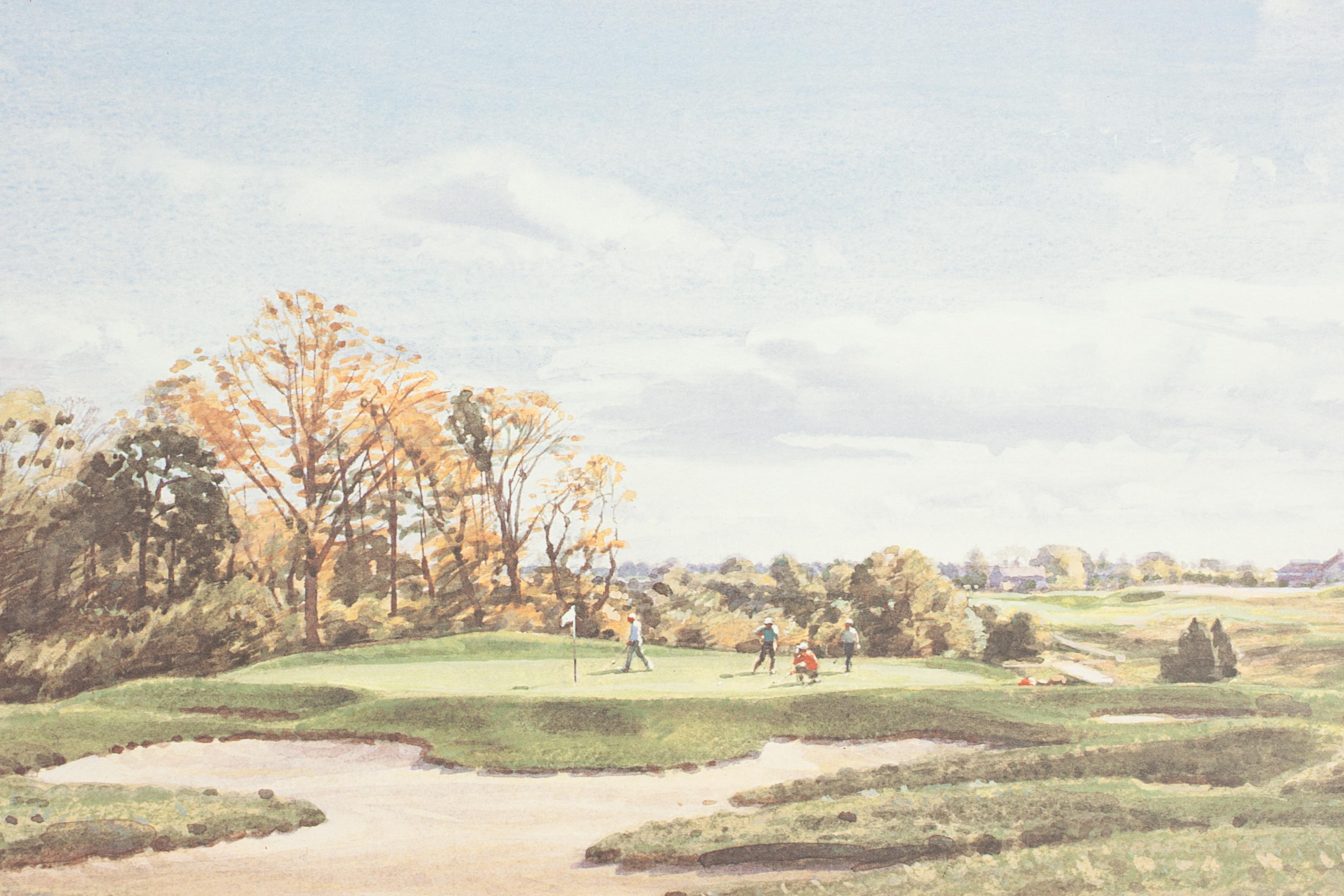 Golf Print of Atlantic Golf Club by Arthur Weaver In Good Condition In Oxfordshire, GB