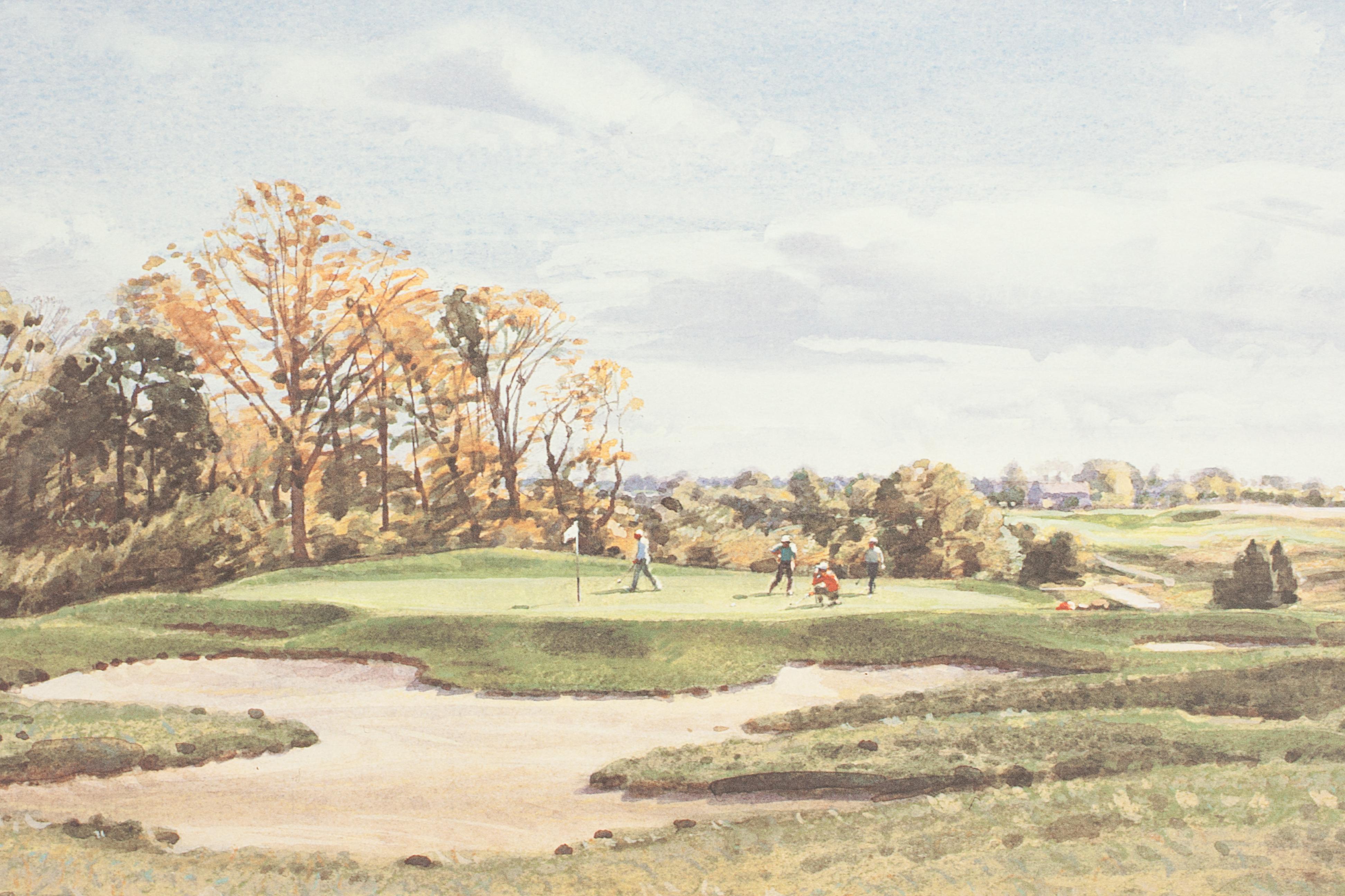 Paper Golf Print of Atlantic Golf Club by Arthur Weaver