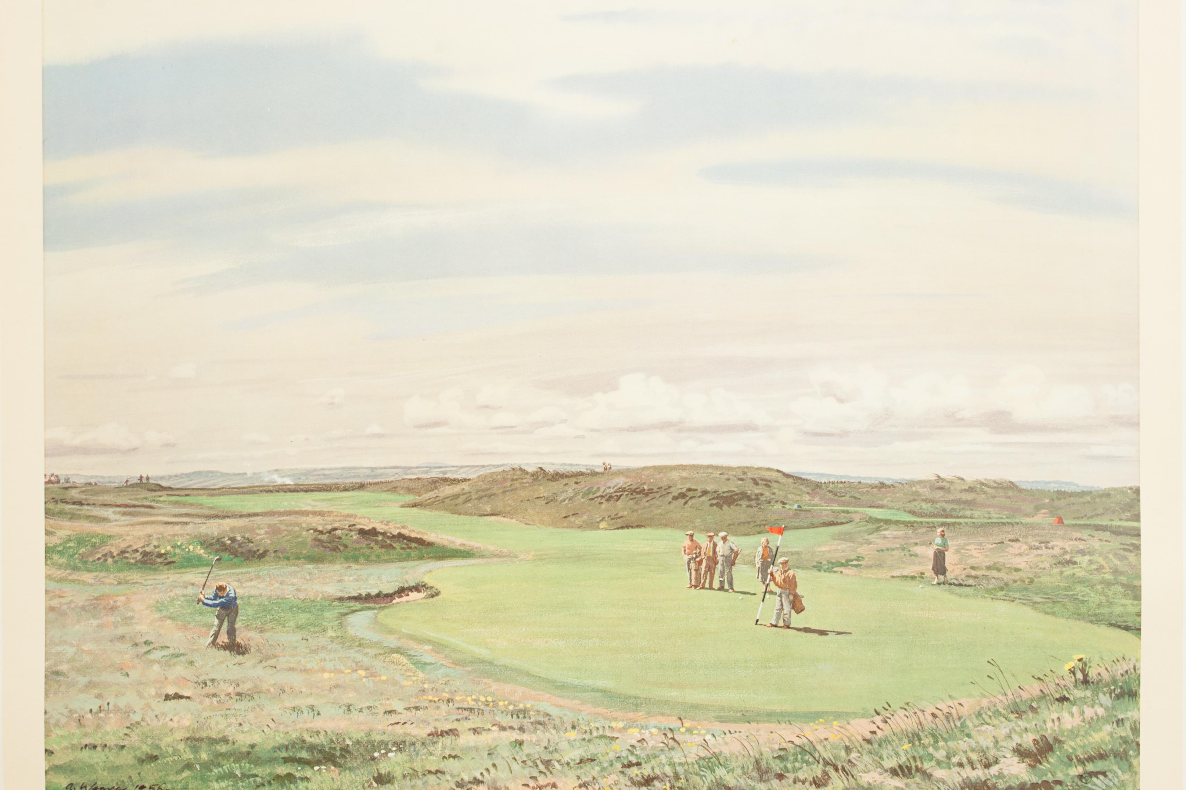 Sporting Art Golf Print of Hoylake Golf Club by Arthur Weaver