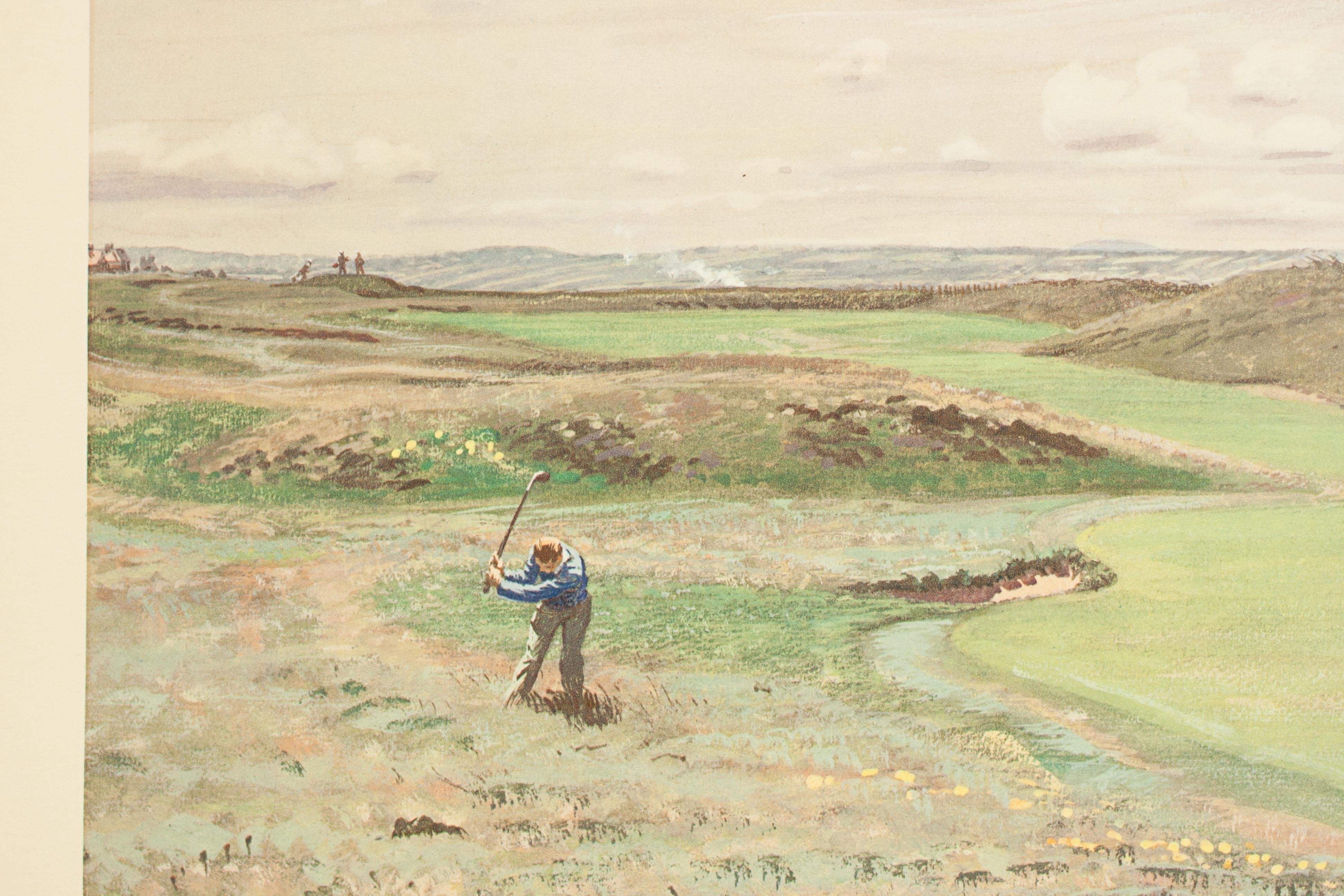 Golf Print of Hoylake Golf Club by Arthur Weaver 1