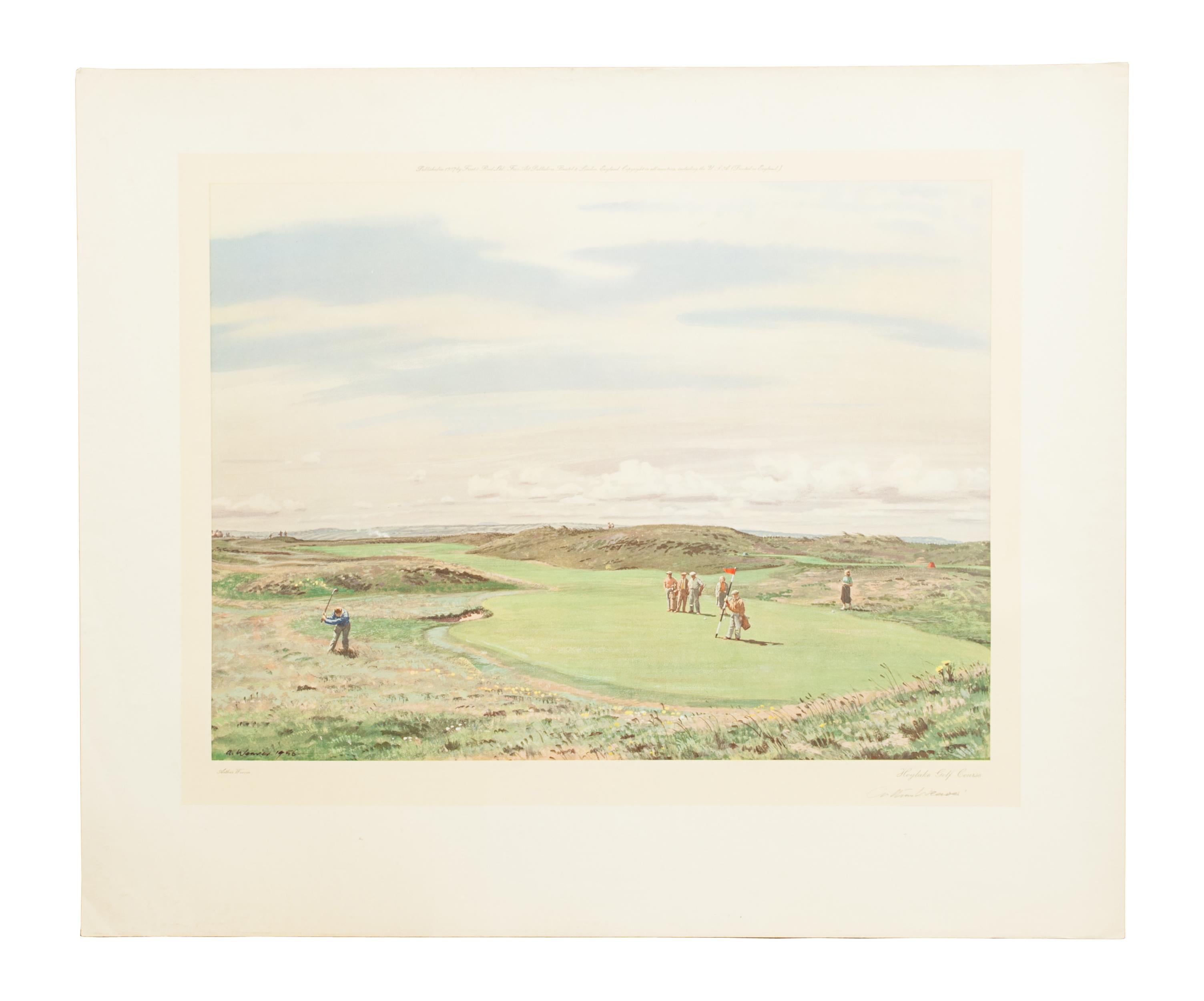 Golf Print of Hoylake Golf Club by Arthur Weaver 3