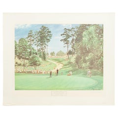 Golf Print of the Masters, Augusta, 6th Green by Arthur Weaver