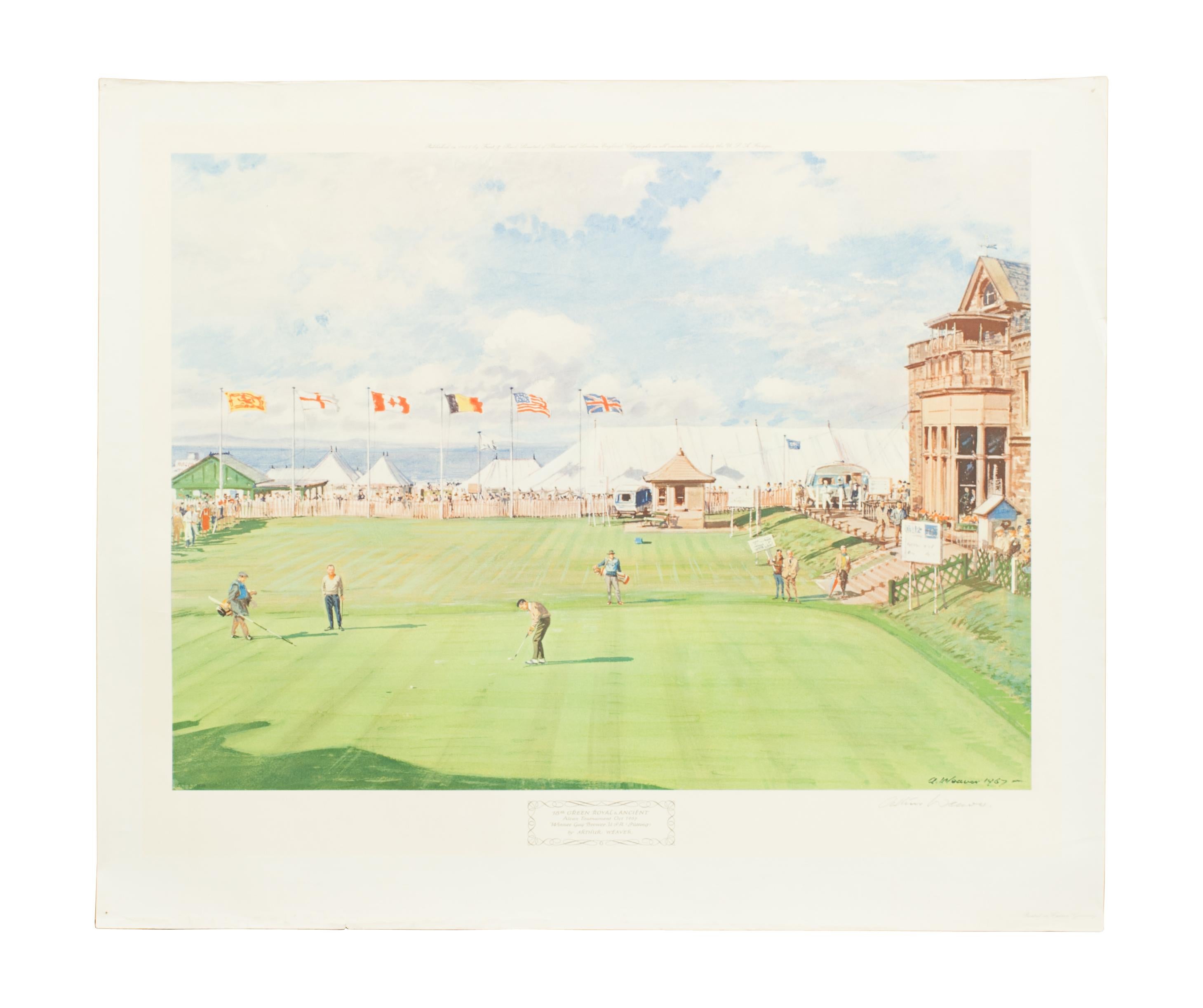 Golf Print, St Andrews Royal and Ancient Golf Club For Sale 3