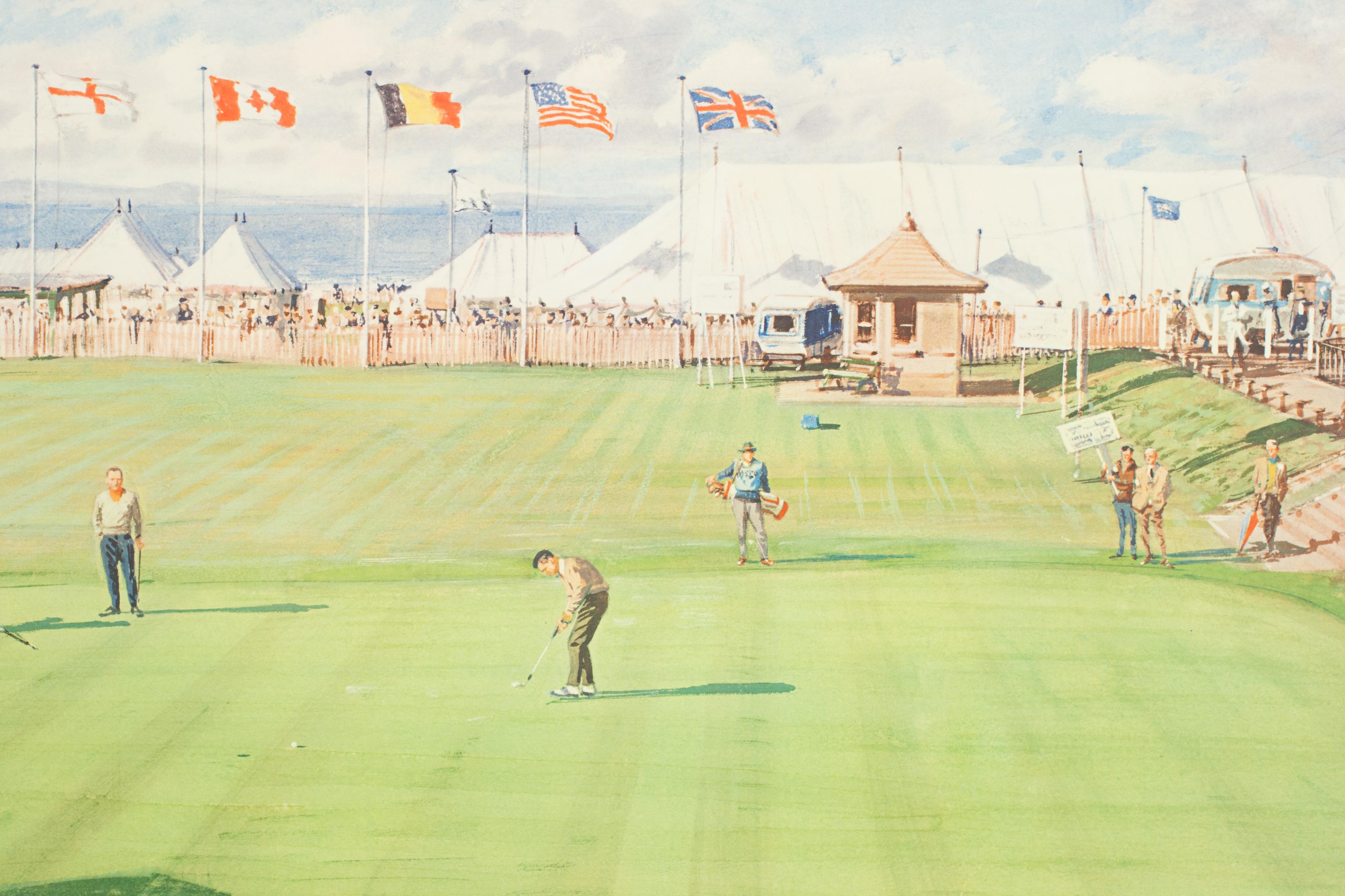 Sporting Art Golf Print, St Andrews Royal and Ancient Golf Club For Sale