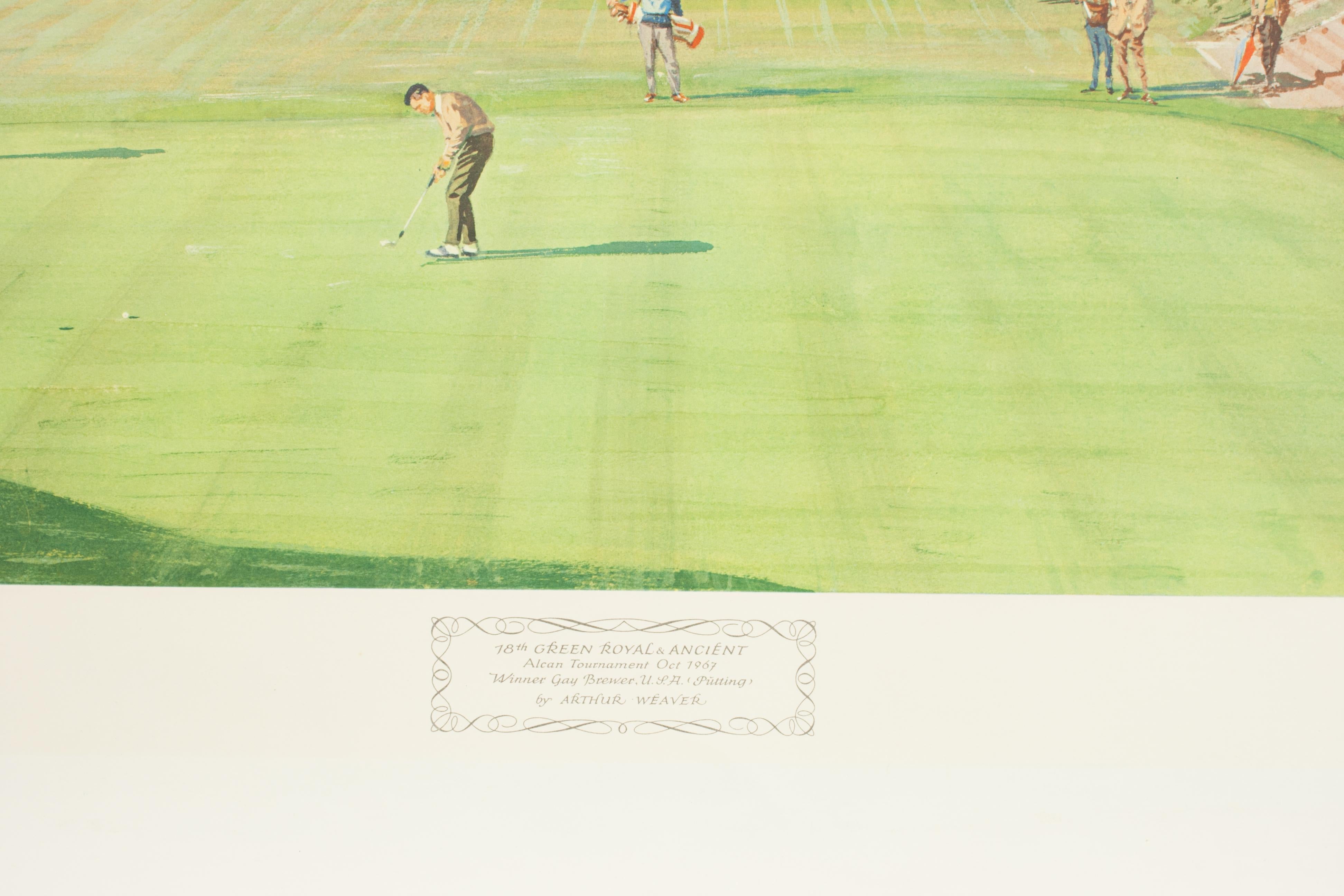 Mid-20th Century Golf Print, St Andrews Royal and Ancient Golf Club For Sale