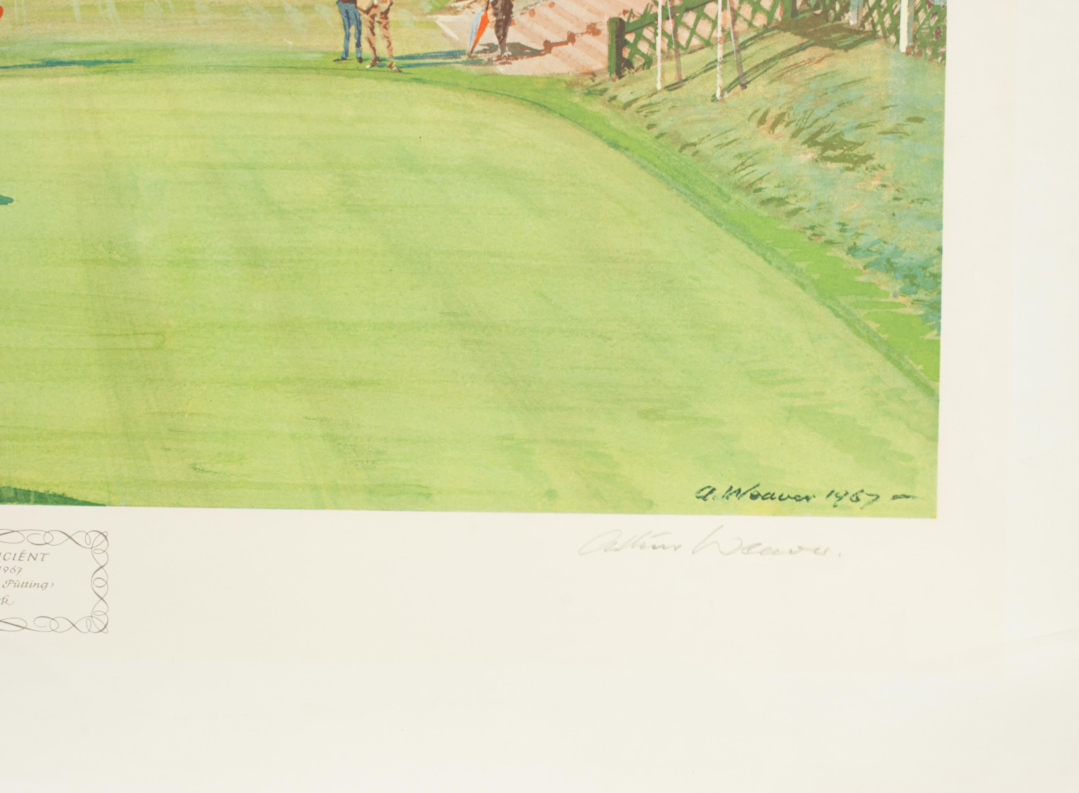 Paper Golf Print, St Andrews Royal and Ancient Golf Club For Sale