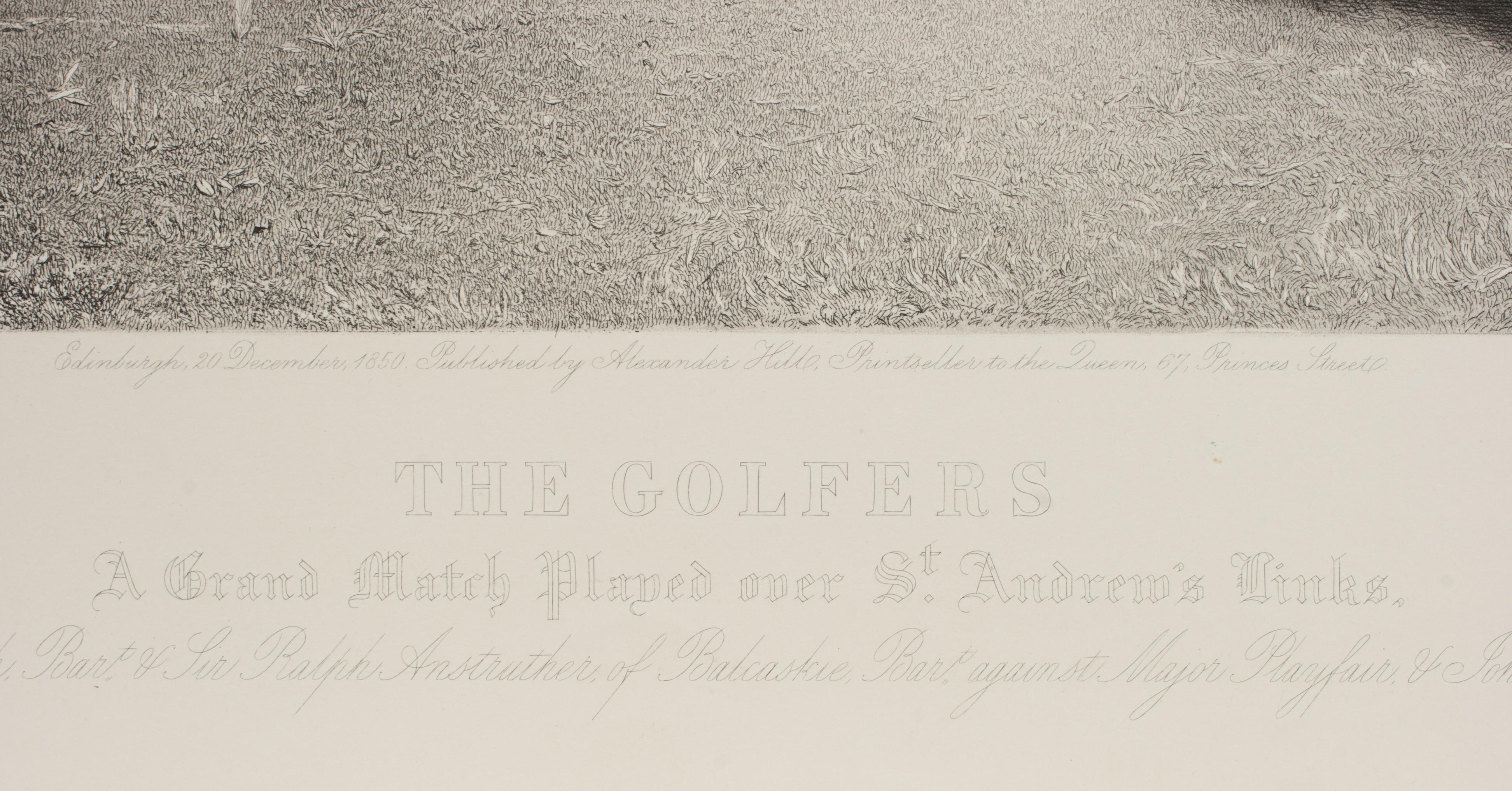 Golfdruck, die Golfer von Charles Lees, St. Andrews Golf Links, Royal & Ancient (Papier) im Angebot