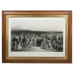 Antique Golf Print, the Golfers by Charles Lees, St Andrews Golf Links, Royal & Ancient
