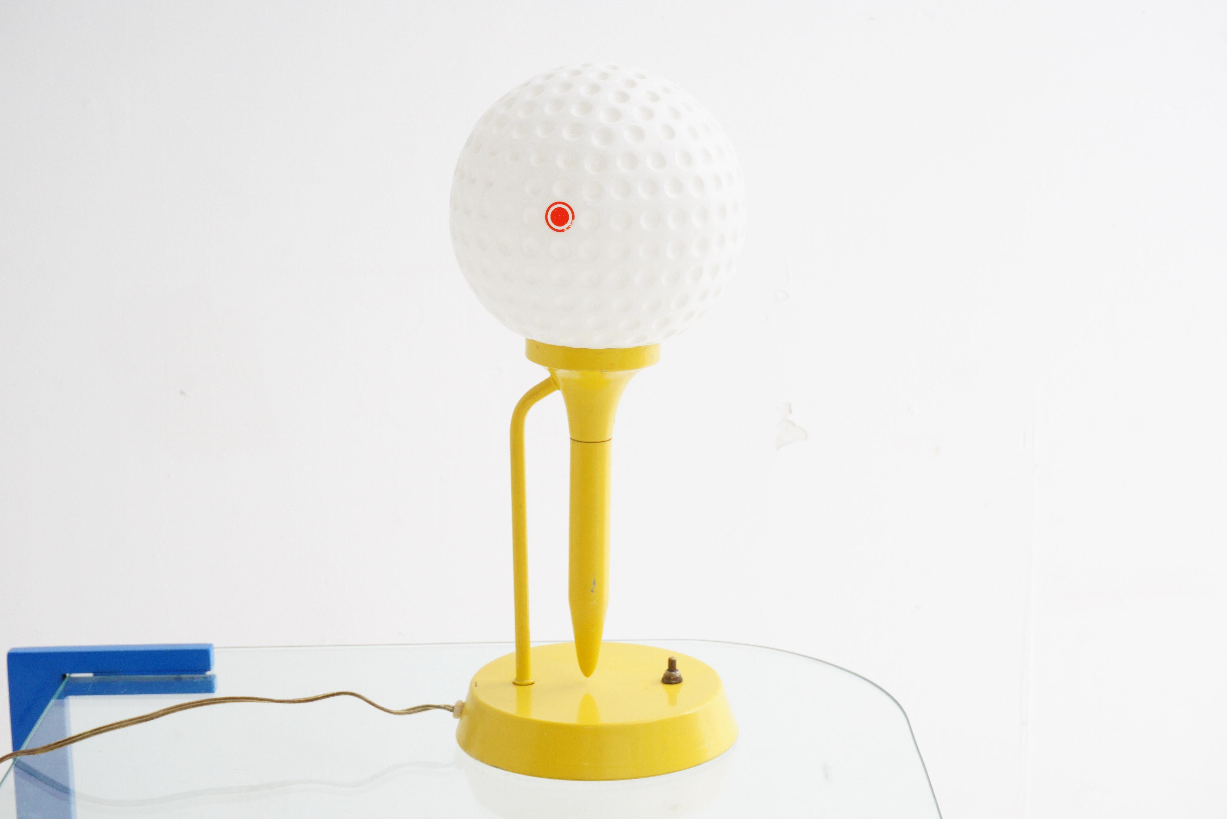 Unknown Golf Tee Table Lamp, 1970s
