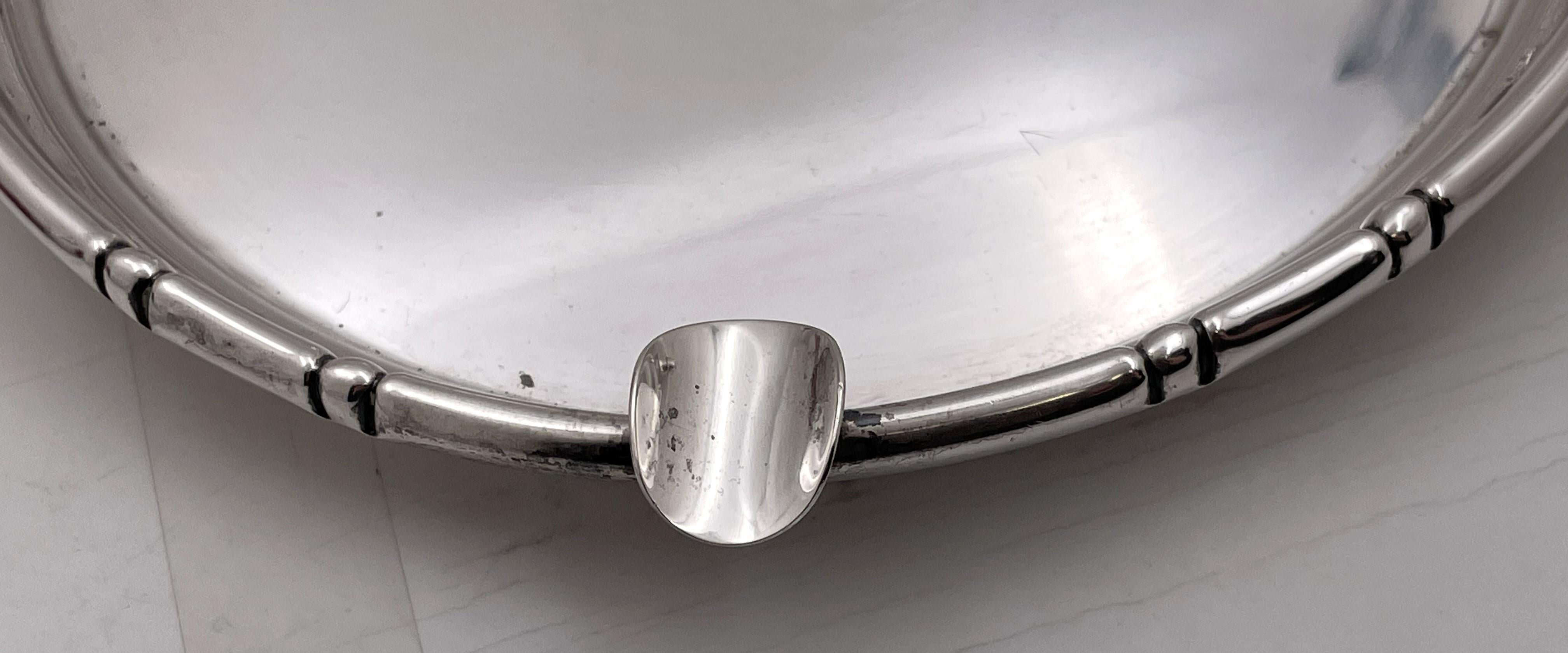 Golf Themed Sterling Silver Cigar Ashtray In Good Condition For Sale In New York, NY