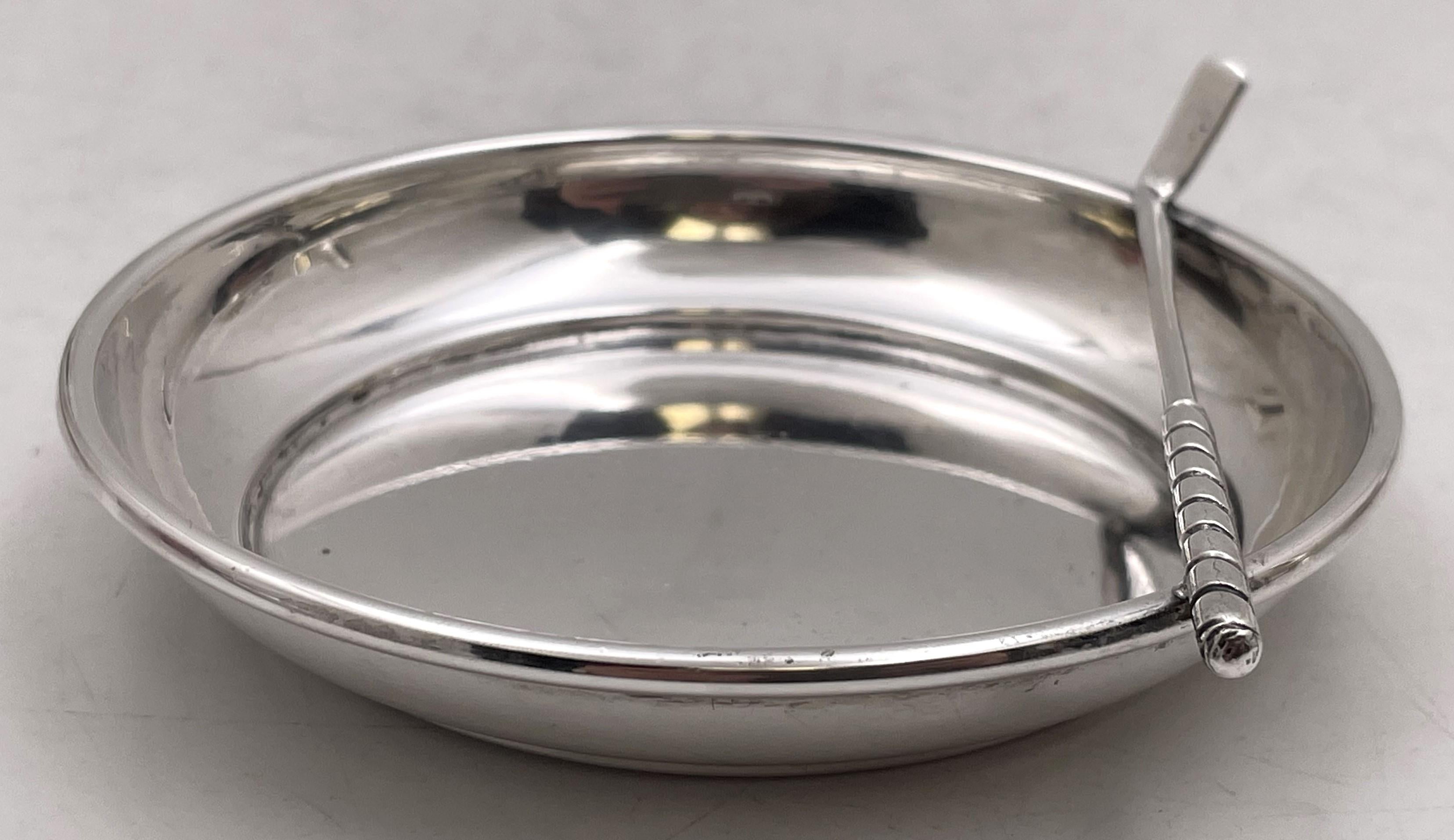 American Golf Themed Sterling Silver Trinket Dish For Sale