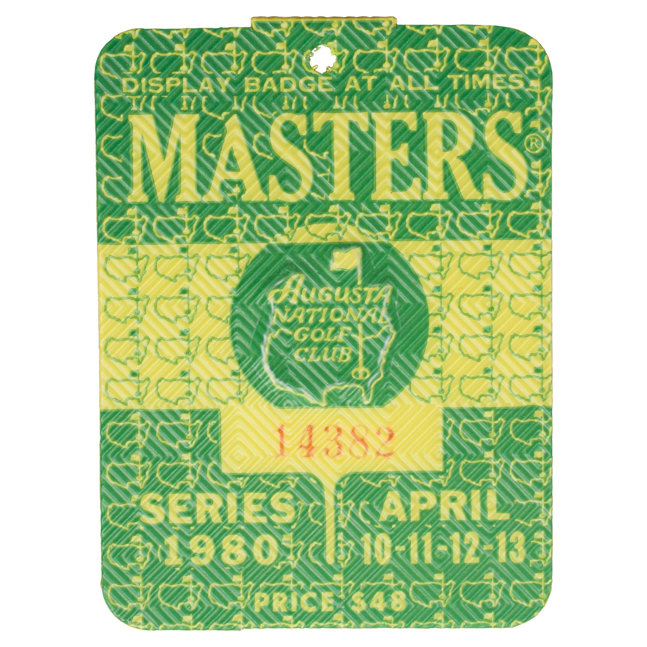 Golf, US Masters 1988 Tournament Badge