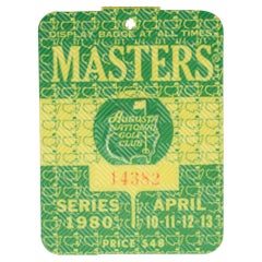 Golf, US Masters 1988 Tournament Badge