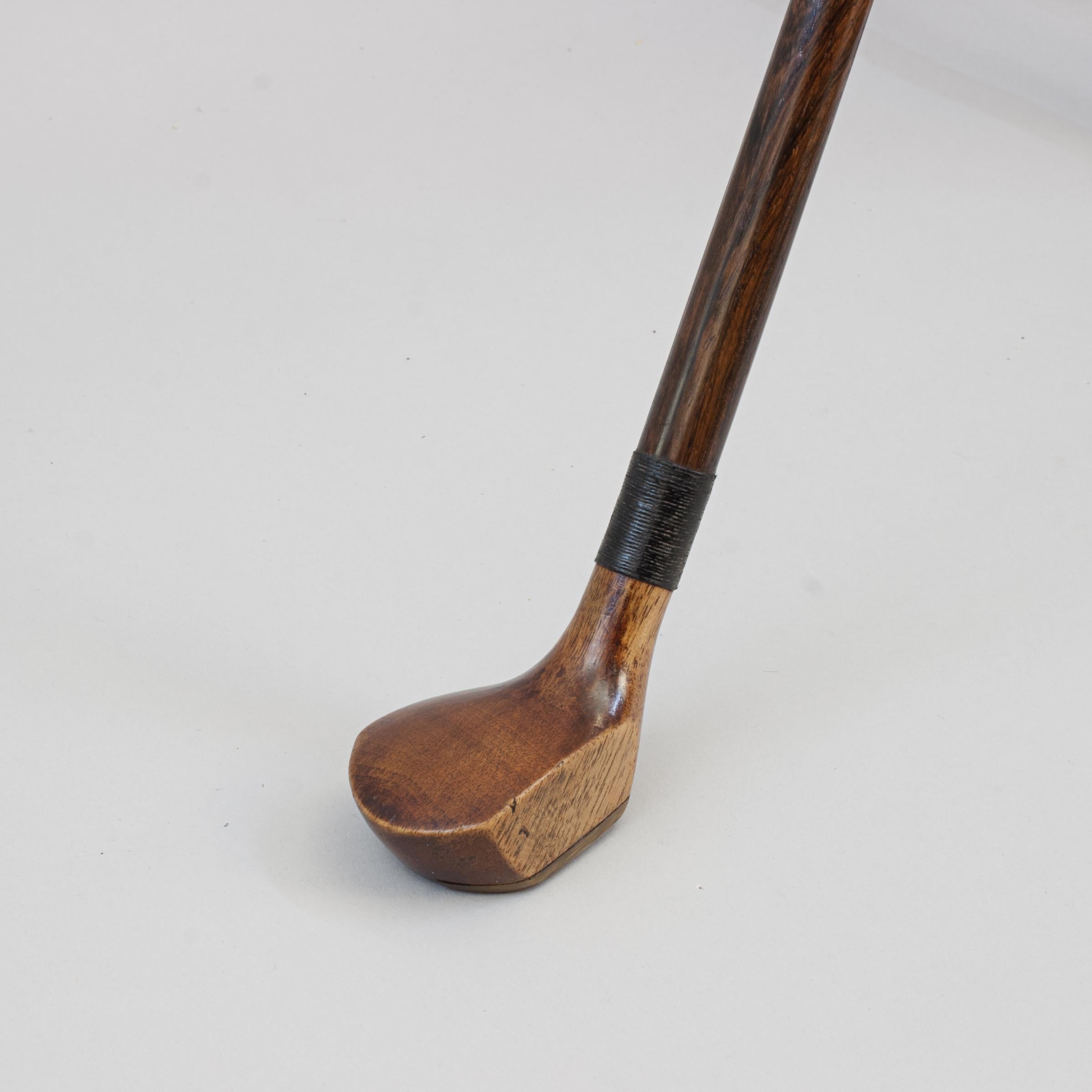 Wood Golf Walking Stick, Sunday Club.