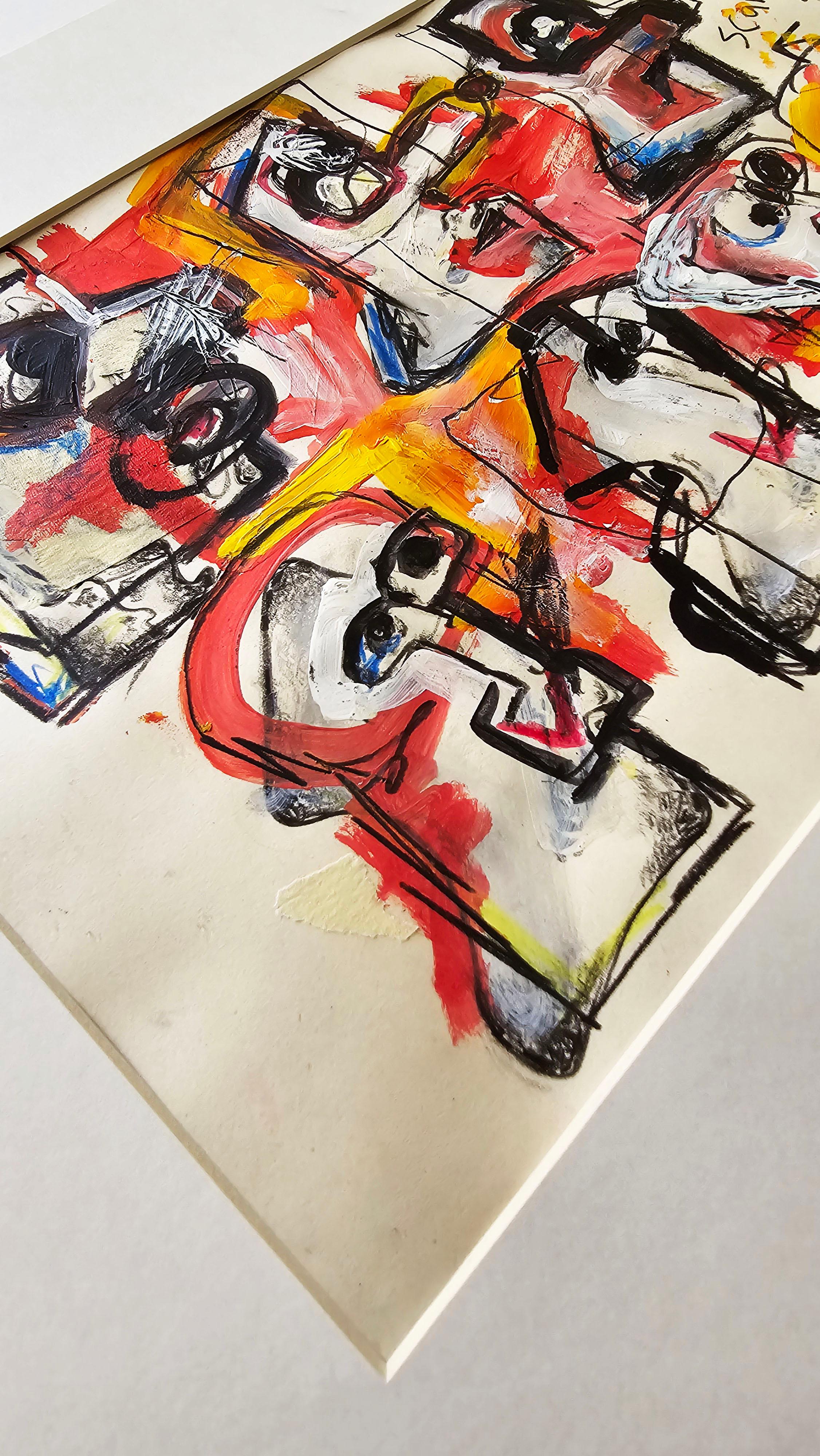 Golfam Jozdani
Saint Minecraft XI
2024
Mixed Media on Cardboard; Acrylic, Pencil, Colored Pencil
Size: 9.44 x 14.17 inches (24 x 36 cm)
Signed and dated by hand
COA provided

*Framing Options available - Please Inquire

STATEMENT
Golfam Jozdani's