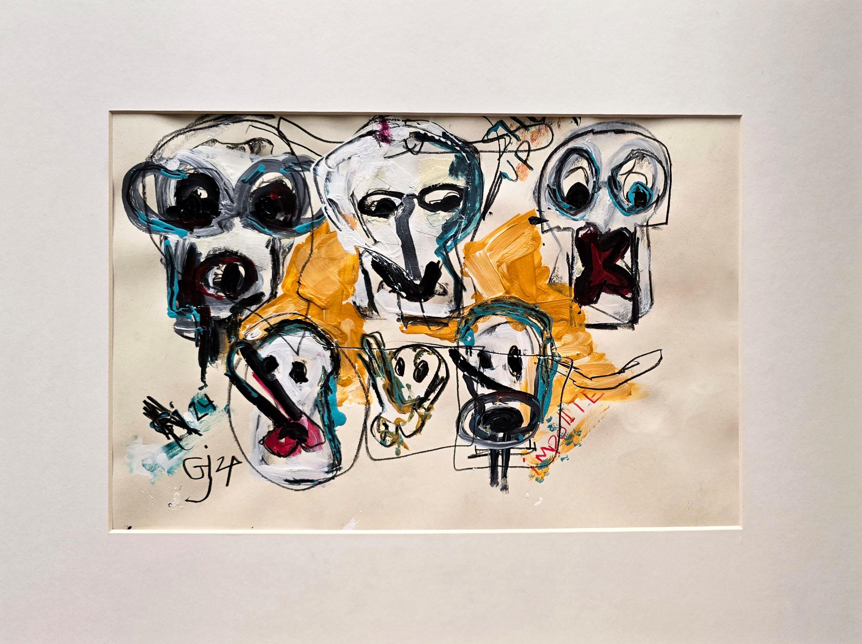 Golfam Jozdani
Saint Minecraft XIV
2024
Mixed Media on Cardboard; Acrylic, Pencil, Colored Pencil
Size: 9.44 x 14.17 inches (24 x 36 cm)
Signed and dated by hand
COA provided

*Framing Options available - Please Inquire

STATEMENT
Golfam Jozdani's