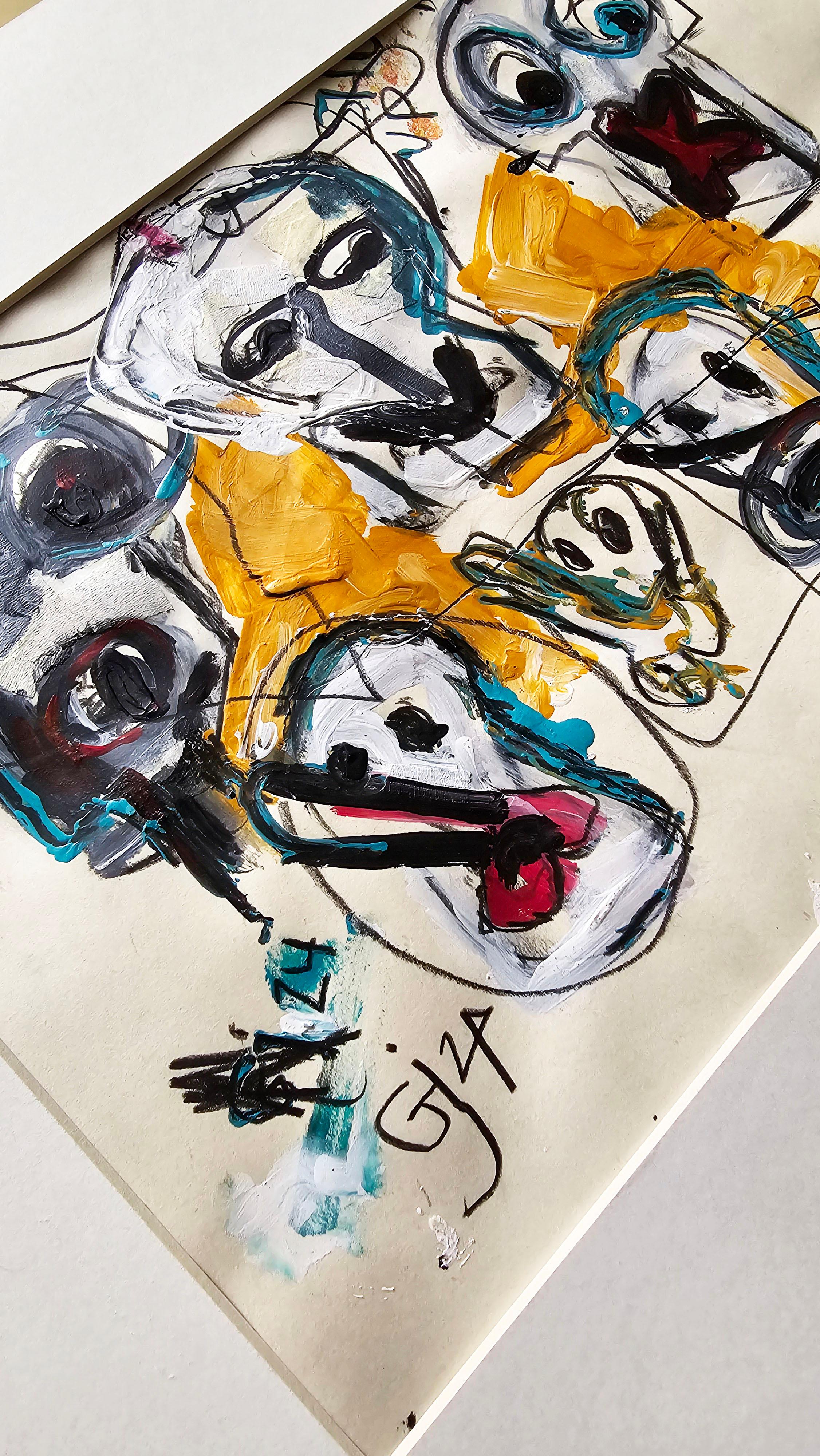 Saint Minecraft XIV (Gestural Abstract, Gaming, Portrait, Creativity, Iranian) For Sale 1