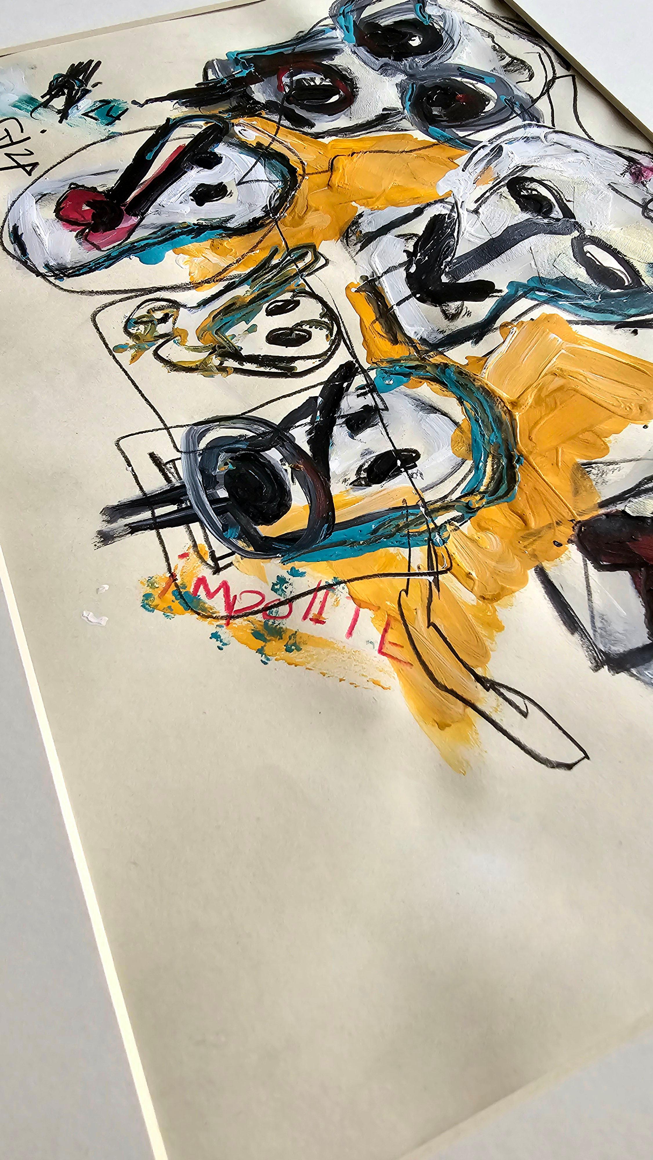 Saint Minecraft XIV (Gestural Abstract, Gaming, Portrait, Creativity, Iranian) For Sale 2