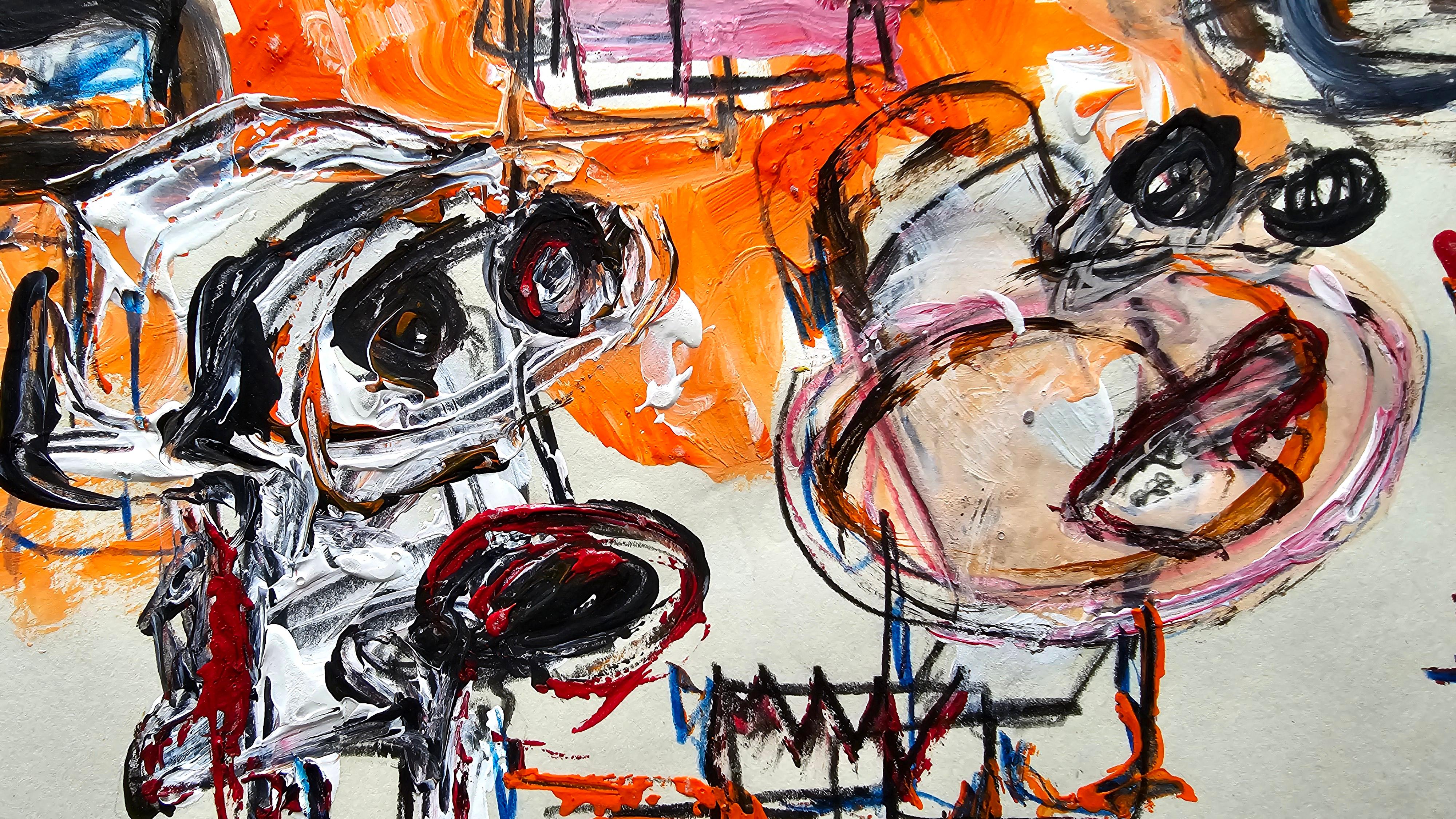Saint Minecraft XX (Gestural Abstract, Gaming, Portrait, Creativity, 20% OFF) For Sale 2