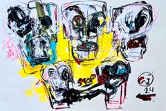 San Minecraft XXI (Abstracto gestual, Juego, Retrato, Creatividad, 20% DESCUENTO)