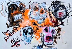 Saint Minecraft XXII (Gestural Abstract, Porträt, persische Künstlerin, 20% OFF)
