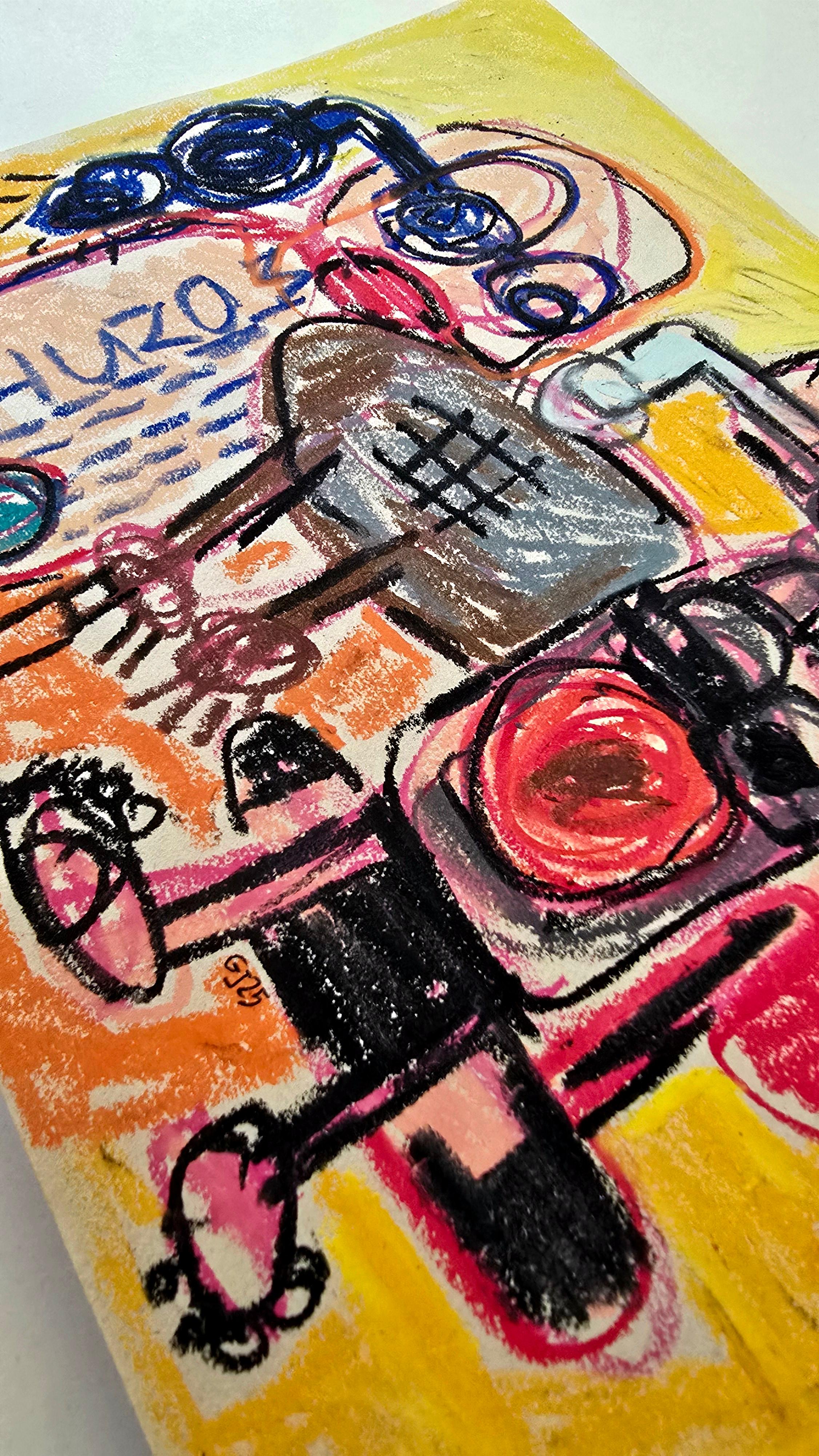Golfam Jozdani
Shadows of Peace II
2025
Oil Pastel on Fine Paper
Size: 8.5 x 11 inches (22 x 28 cm)
Signed and dated in pencil
COA provided

*Framing Options available - Please Inquire


In her new series, Golfam Jozdani imagines beings from another
