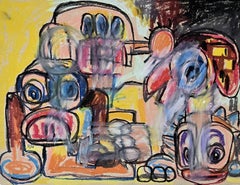 Shadows of Peace XV (Surreal, Expressionism, Urban, Hope, Iranian Female Artist)
