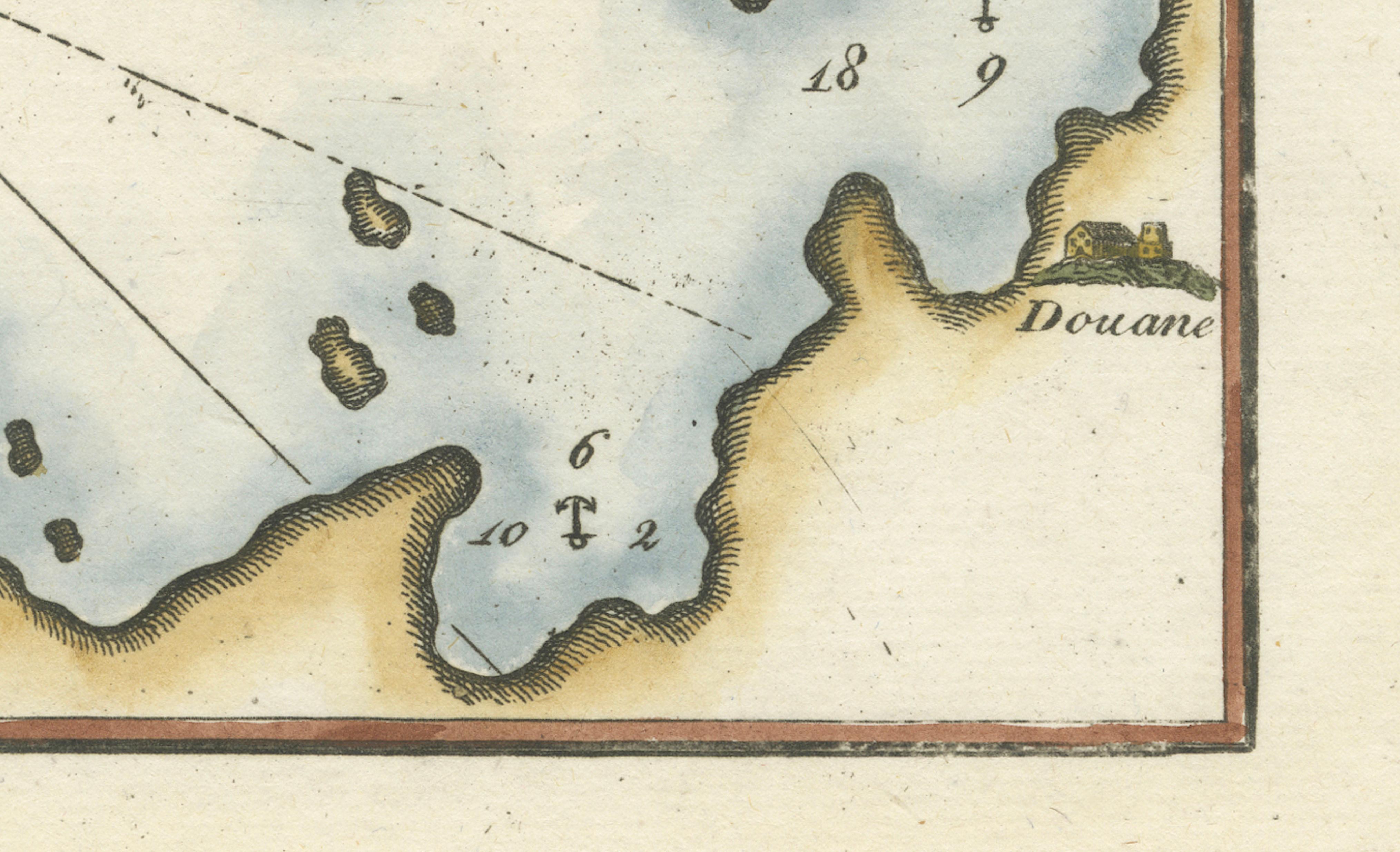 Golfe de Mandaya Sea Chart by Joseph Roux, Ottoman Turkey, c.1764