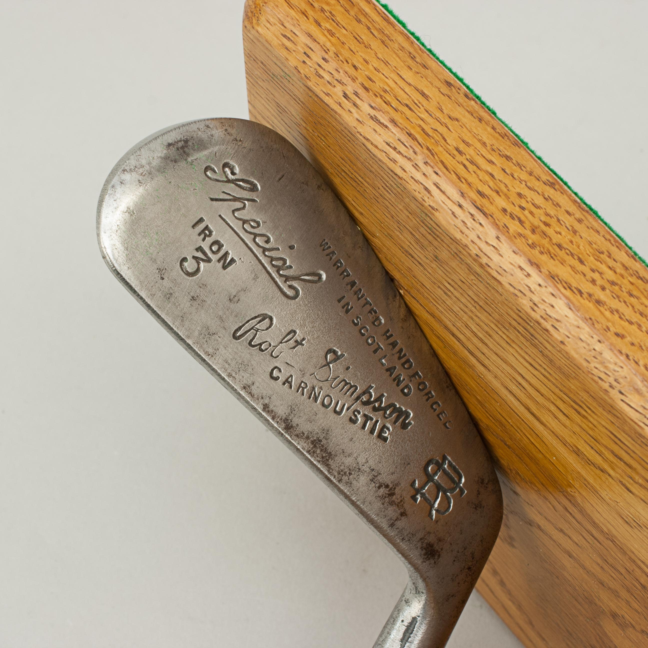 Golfing Bookends with Robert Simpson Club Heads 1