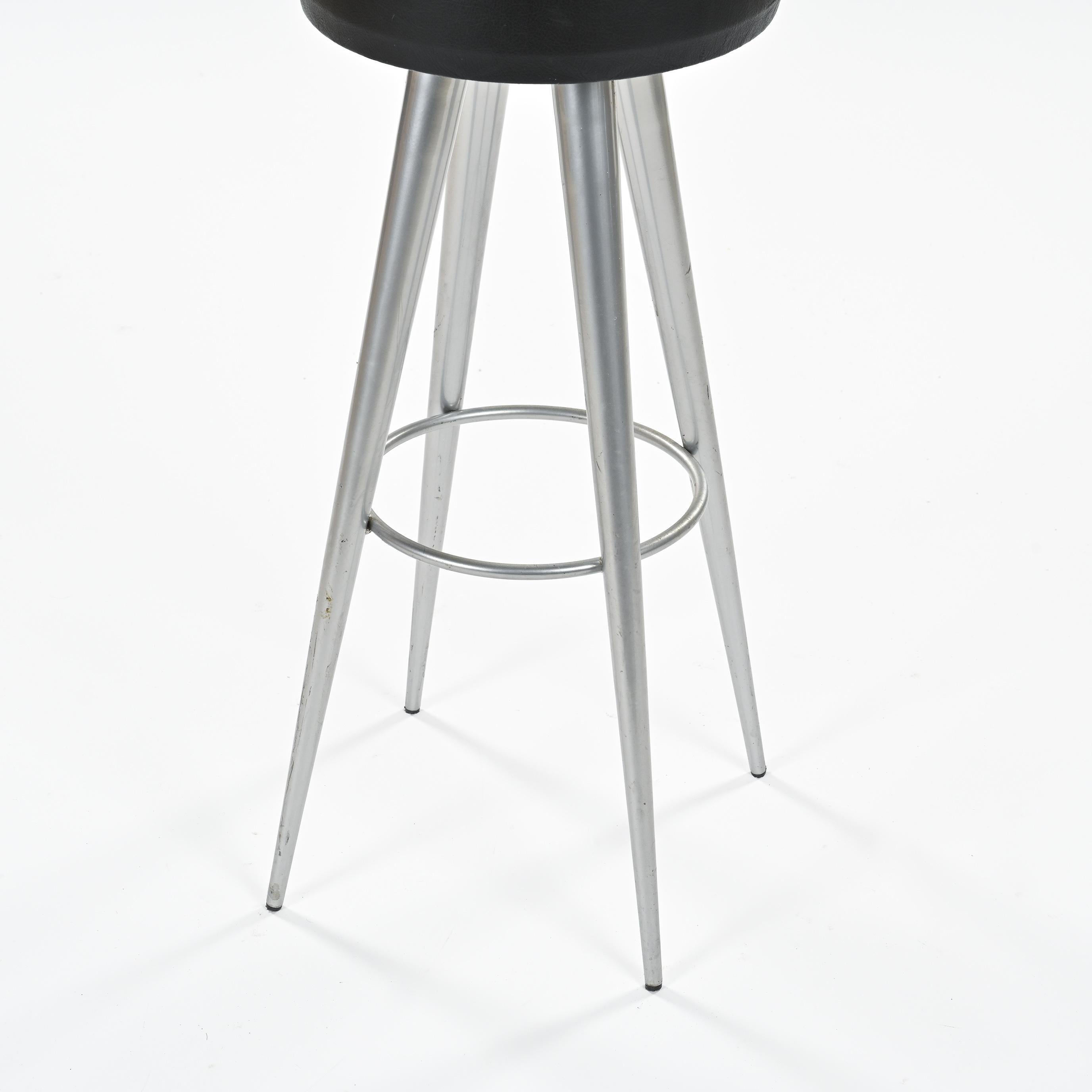 Sgabelli Golia in metallo e pelle, Maurizio Peregalli, 1993 In condizioni buone in vendita a VILLEURBANNE, FR