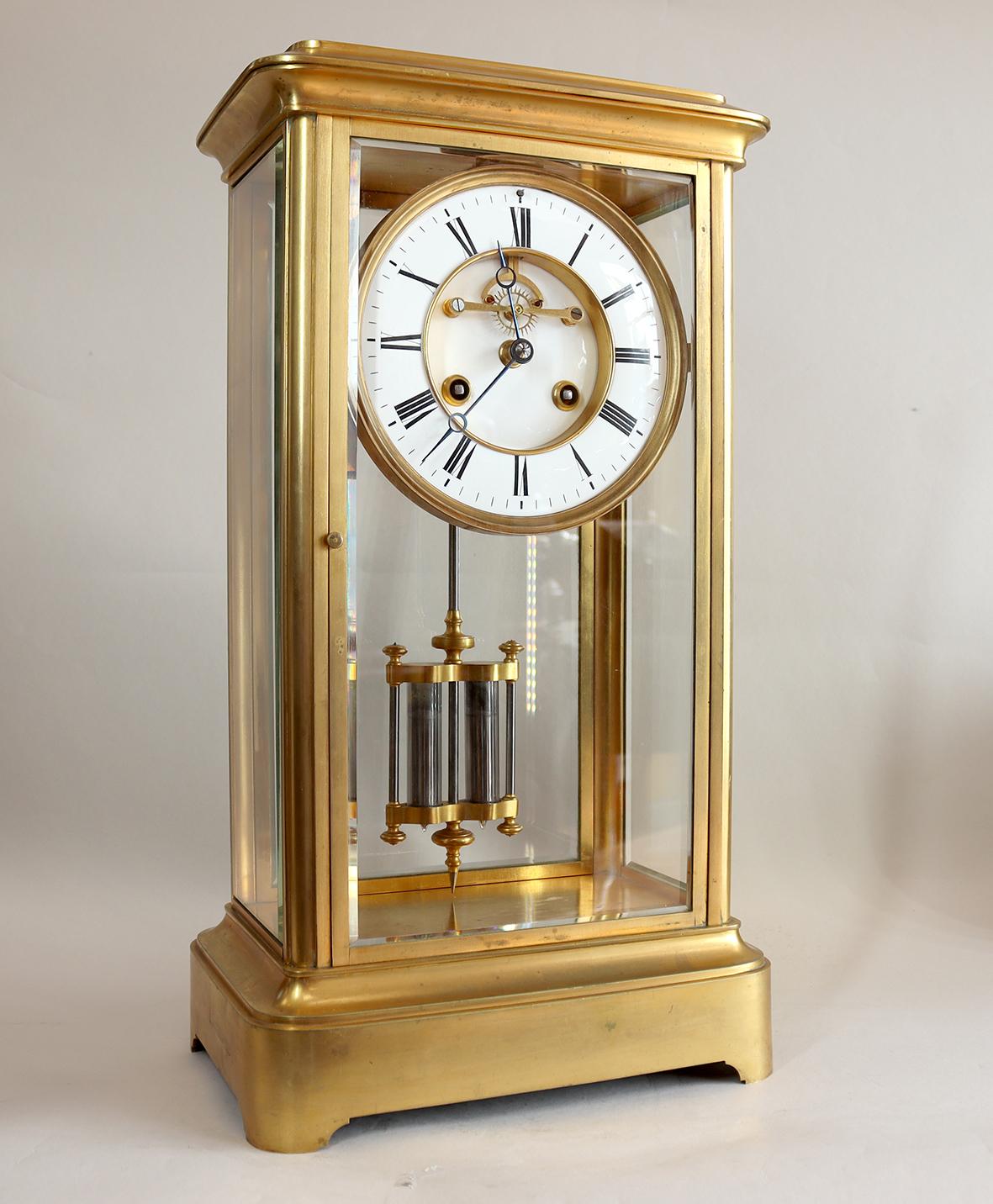 Goliath Four Glass Clock For Sale 1