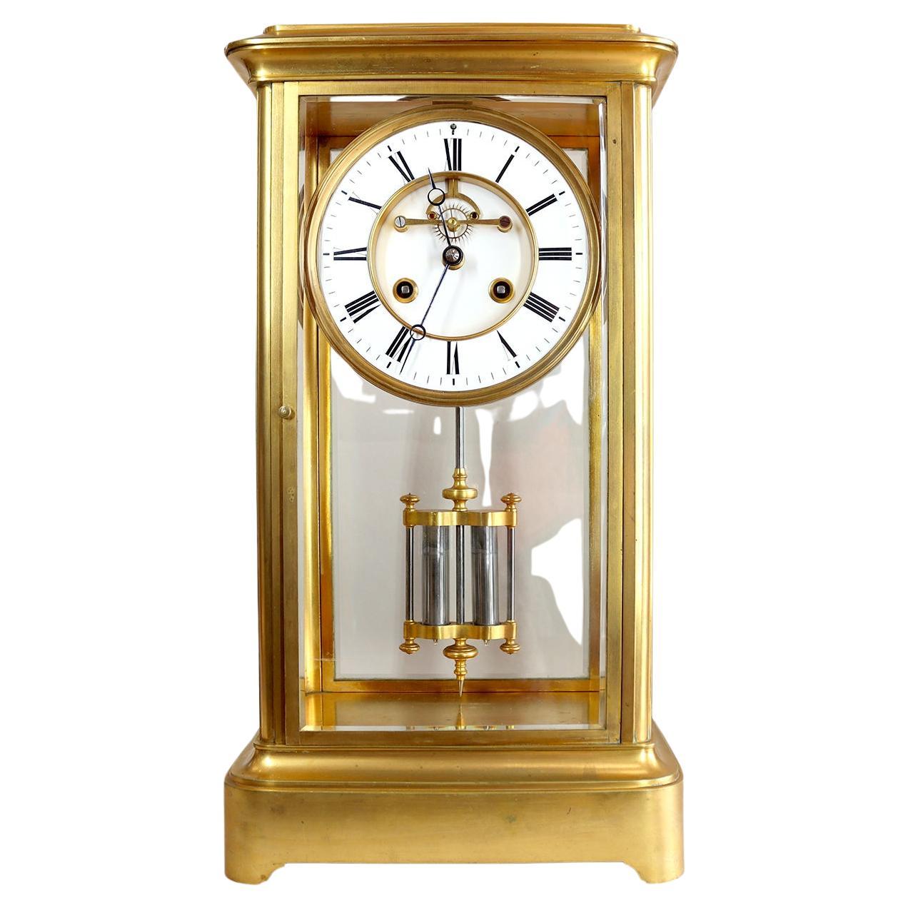 How do I adjust a French mantel clock?