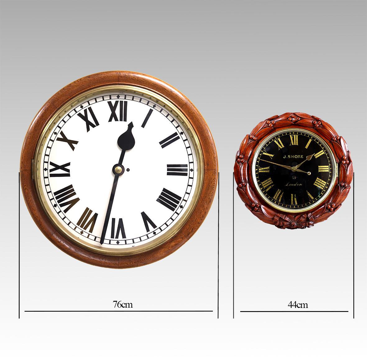Anglais Horloge à cadran ou horloge de gare Goliath à fusée simple  en vente