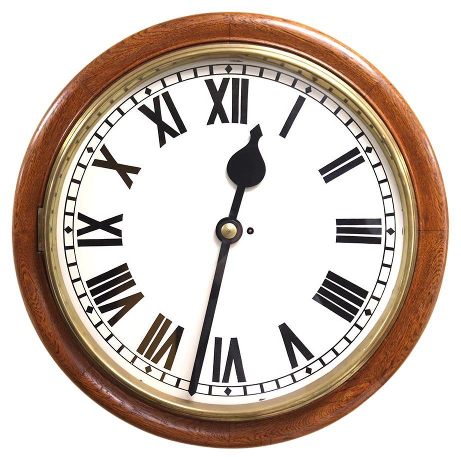 Goliath Single Fusee Dial Clock or Station Clock