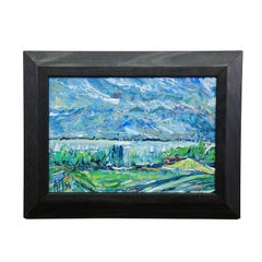 Gollenshausen, Lake Chiemsee – Oil Painting by Alexander Michael, 1994