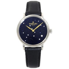 Gomelsky Agnes Varis Steel Sparkling Blue Black Dial Women’s Watch G0120023288