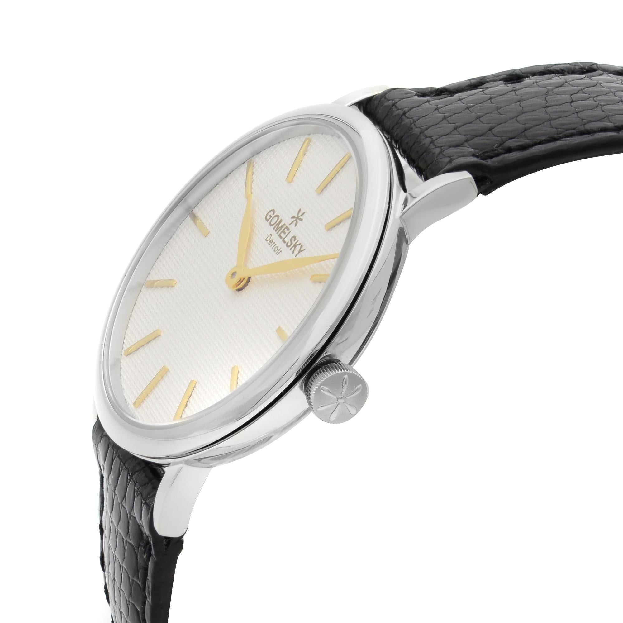 Gomelsky Agnes Varis Steel White Dial Quartz Ladies Watch G0120072631 In New Condition In New York, NY