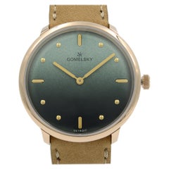 Gomelsky Audrey 6 Orologio da donna al quarzo in acciaio con quadrante verde e tonalità oro G0120147279
