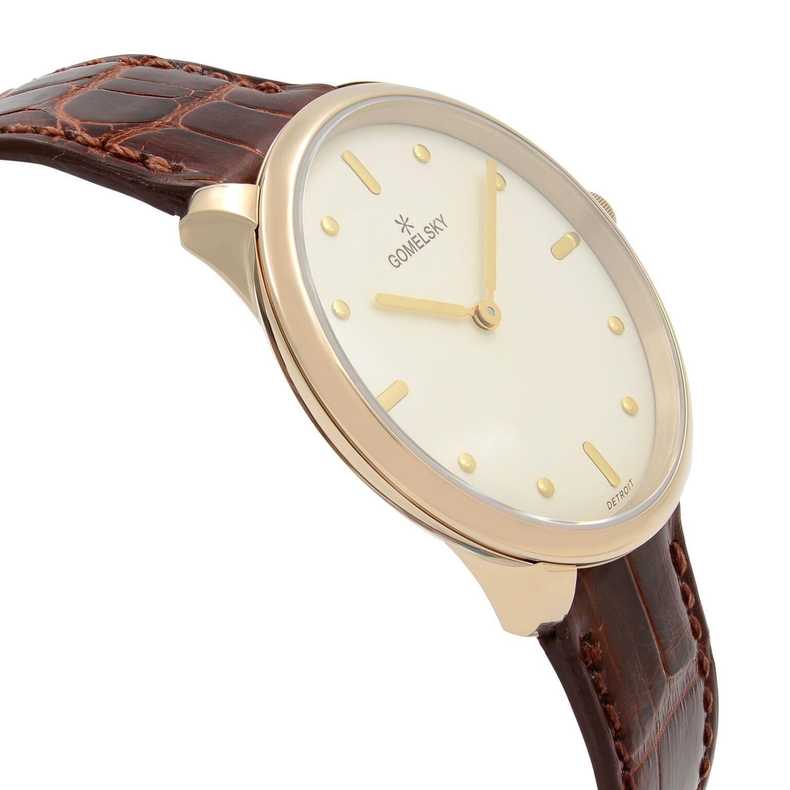 Women's Gomelsky Audry Gold Tone Steel White Dial Quartz Womens Watch G0120112284