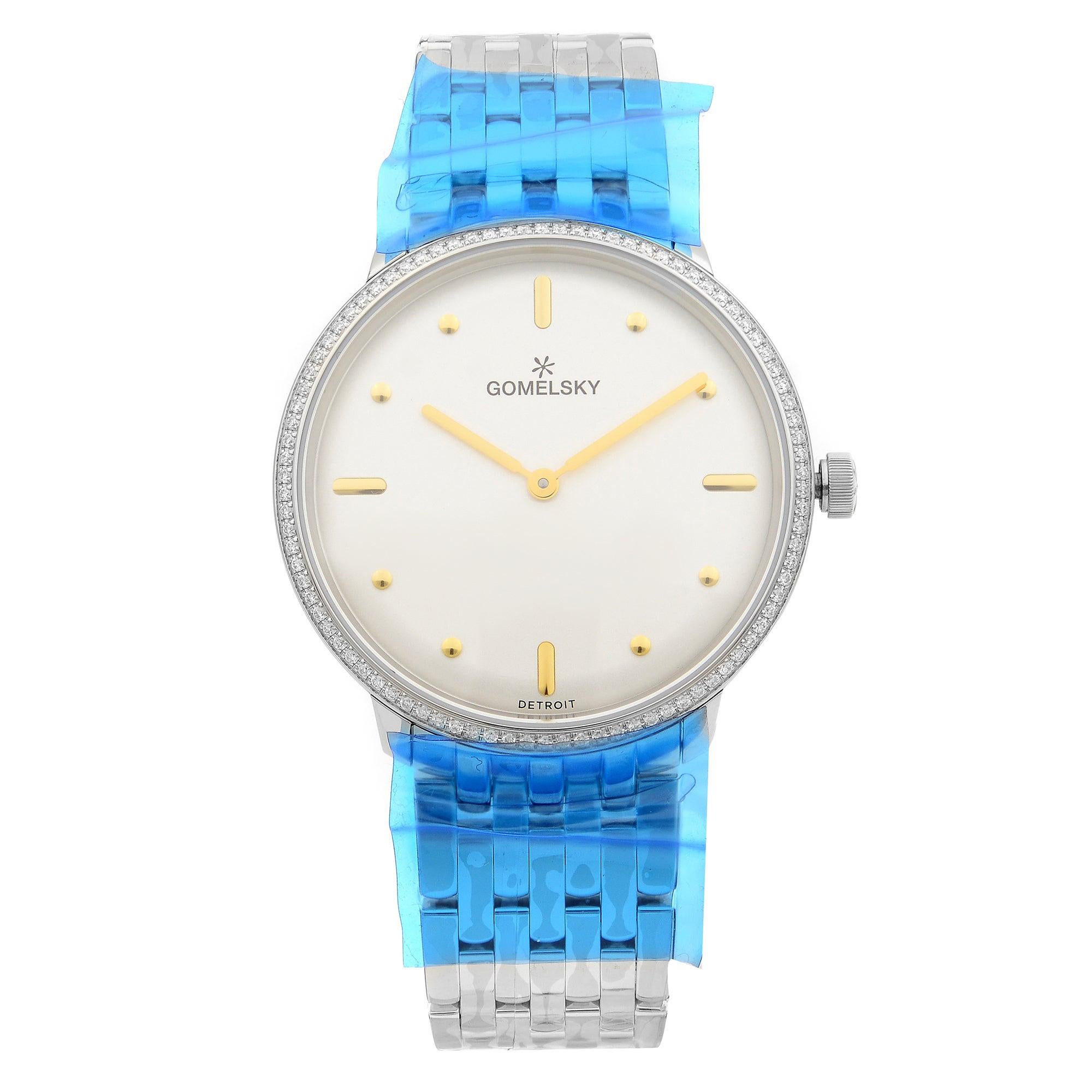 Gomelsky Audry Steel White Dial Quartz Ladies Watch G0120112281