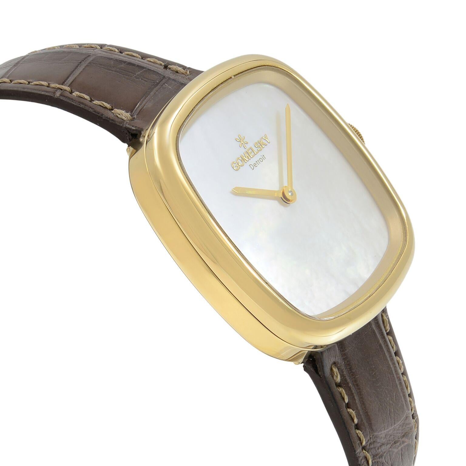 Women's Gomelsky Eppie Sneed Gold Tone White  Dial Ladies Watch G0120072881