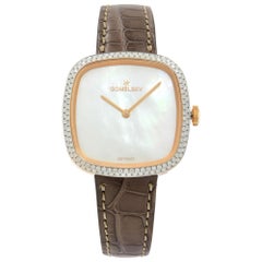 Gomelsky Eppie Sneed Steel White  Dial Diamond Womans Watch G0120095033