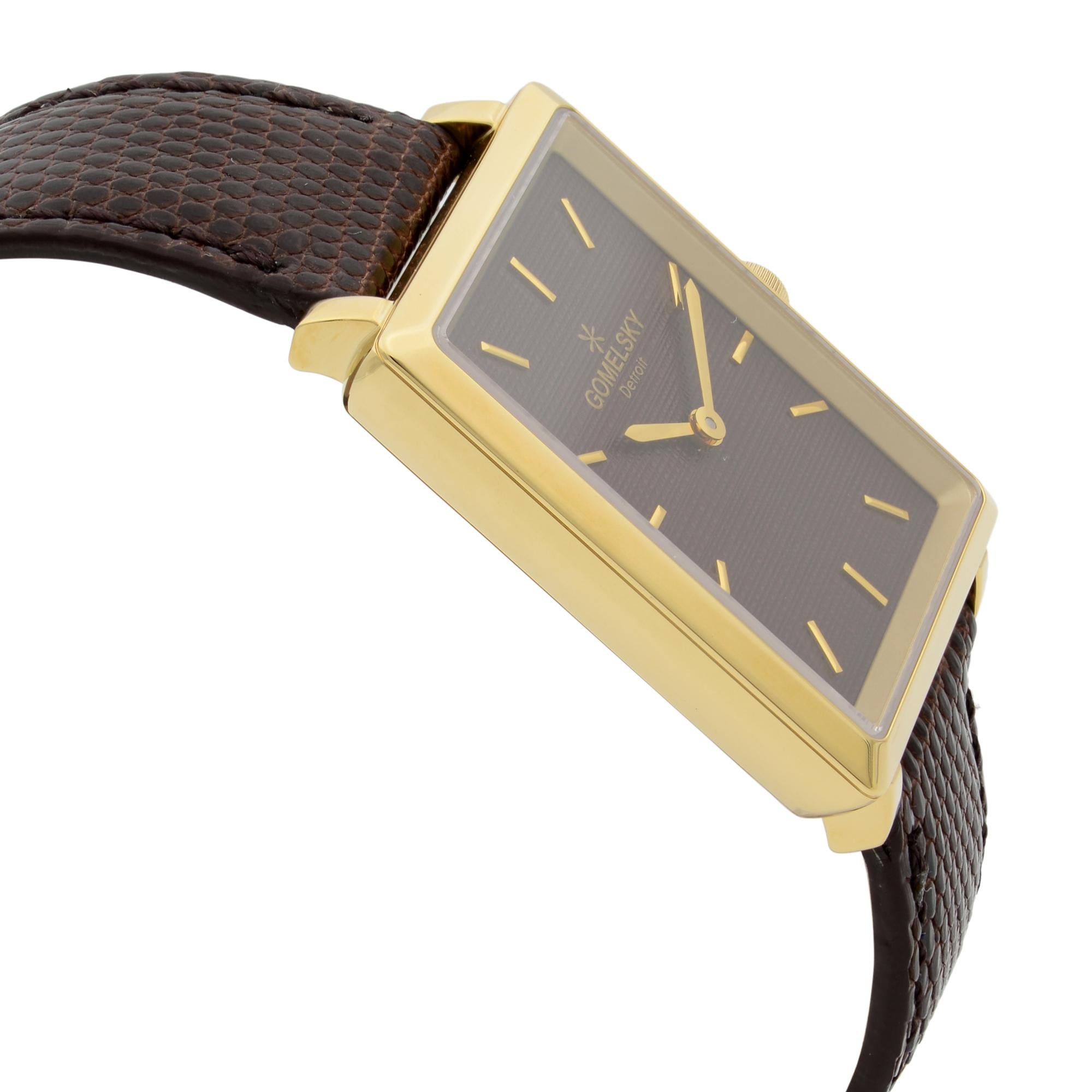 Gomelsky Shirley Fromer Brown Dial Quartz Ladies Watch G0120065832 In New Condition In New York, NY